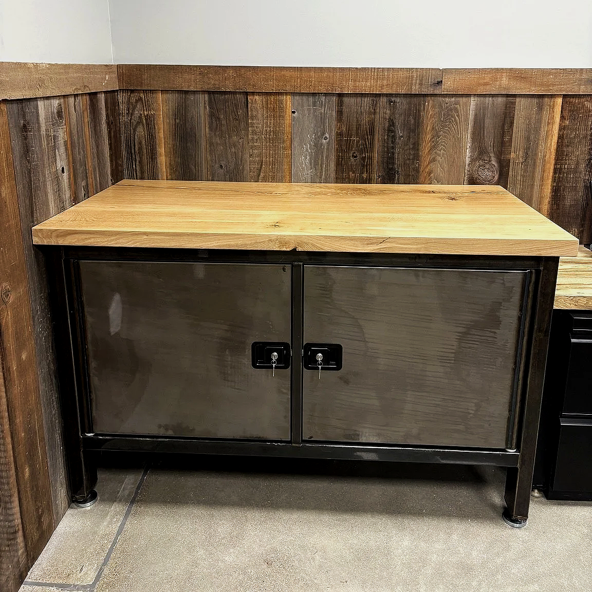 White Oak Sink Base Top- Badass Workbench, Kearney NE
