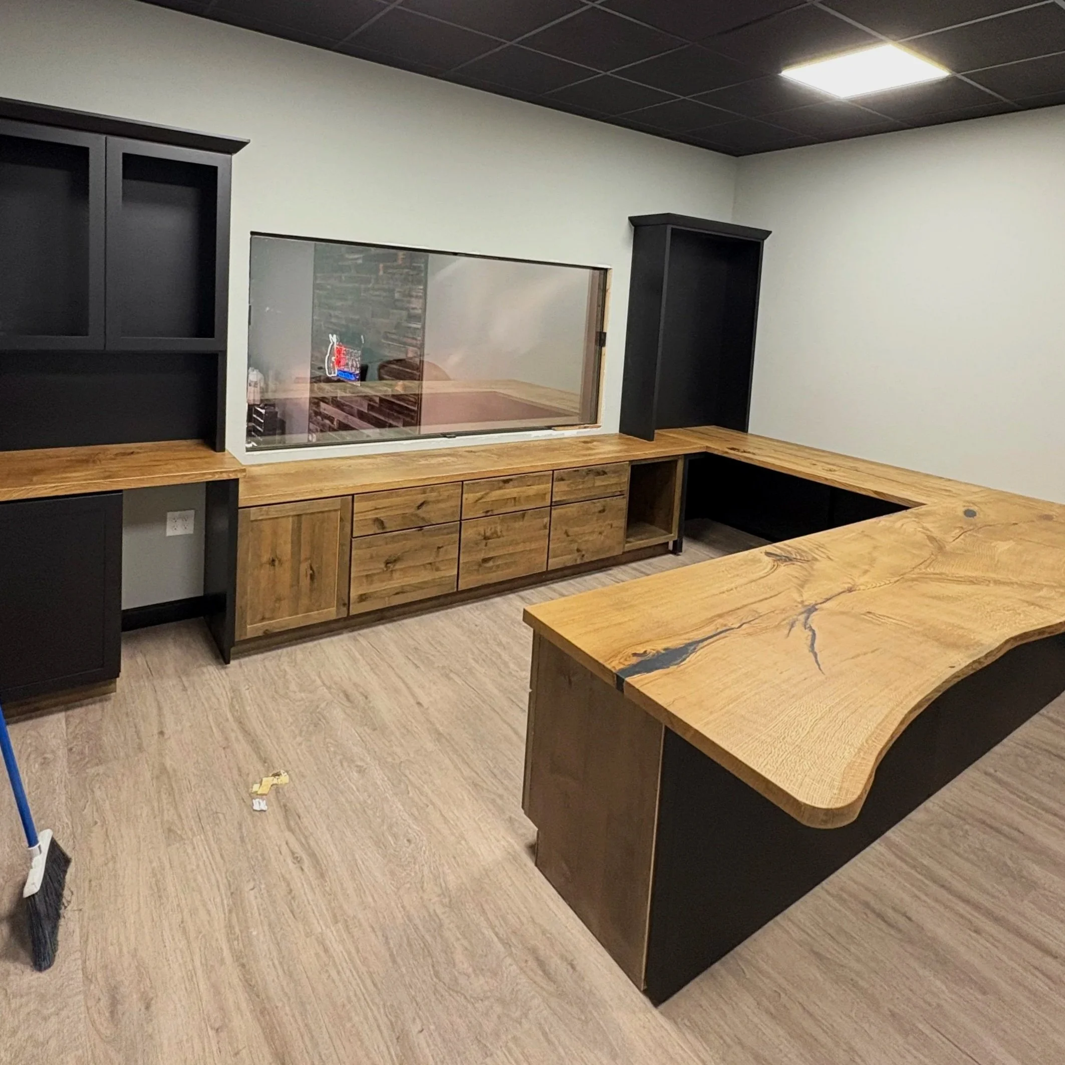 White Oak Wrap Around Desk- Badass Workbench, Kearney NE