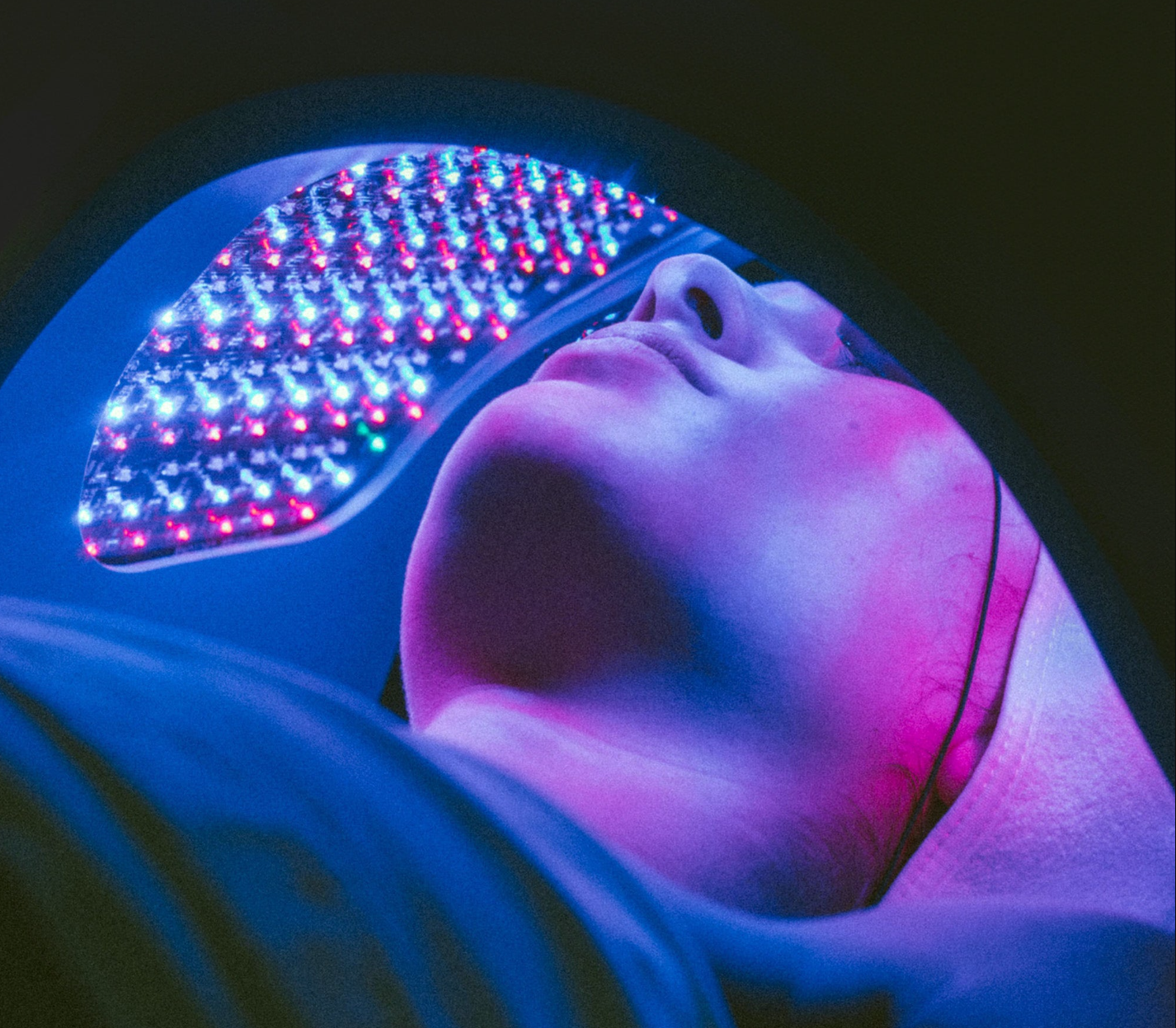 Red and Blue LED Light Therapy