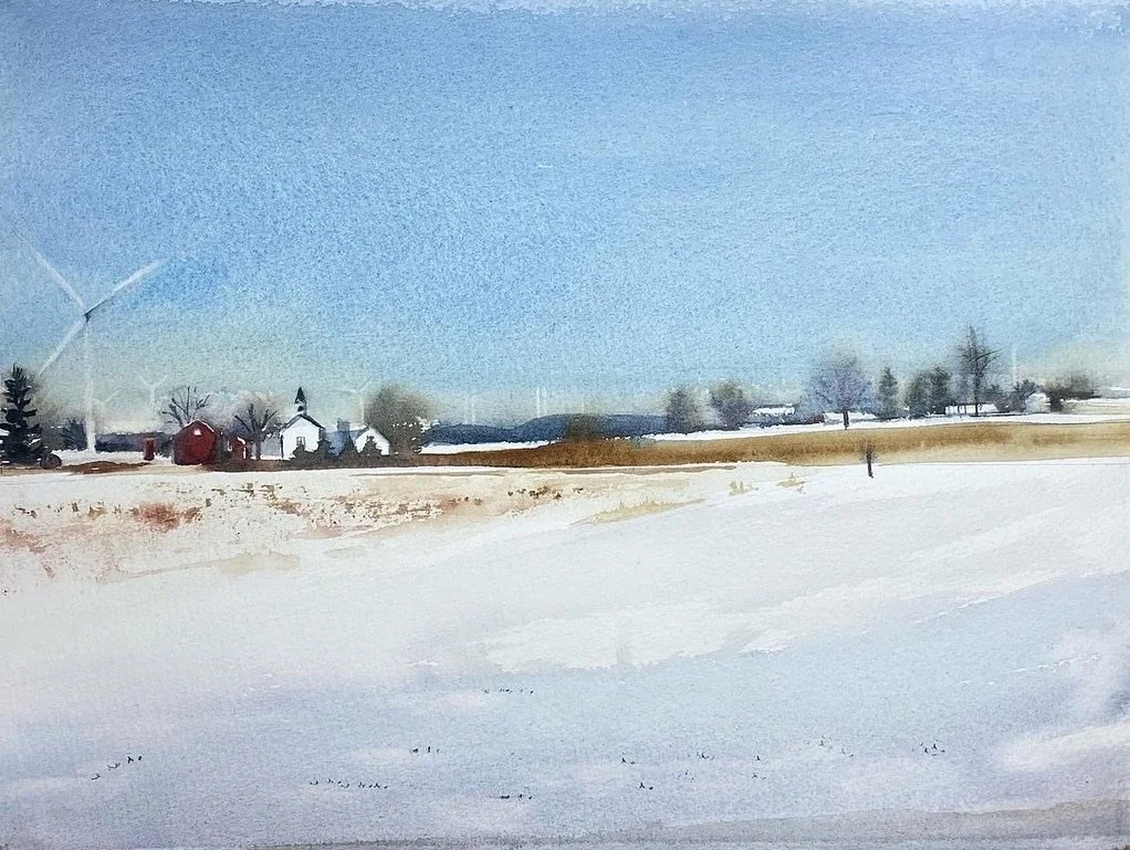 Weathervane Winter Field