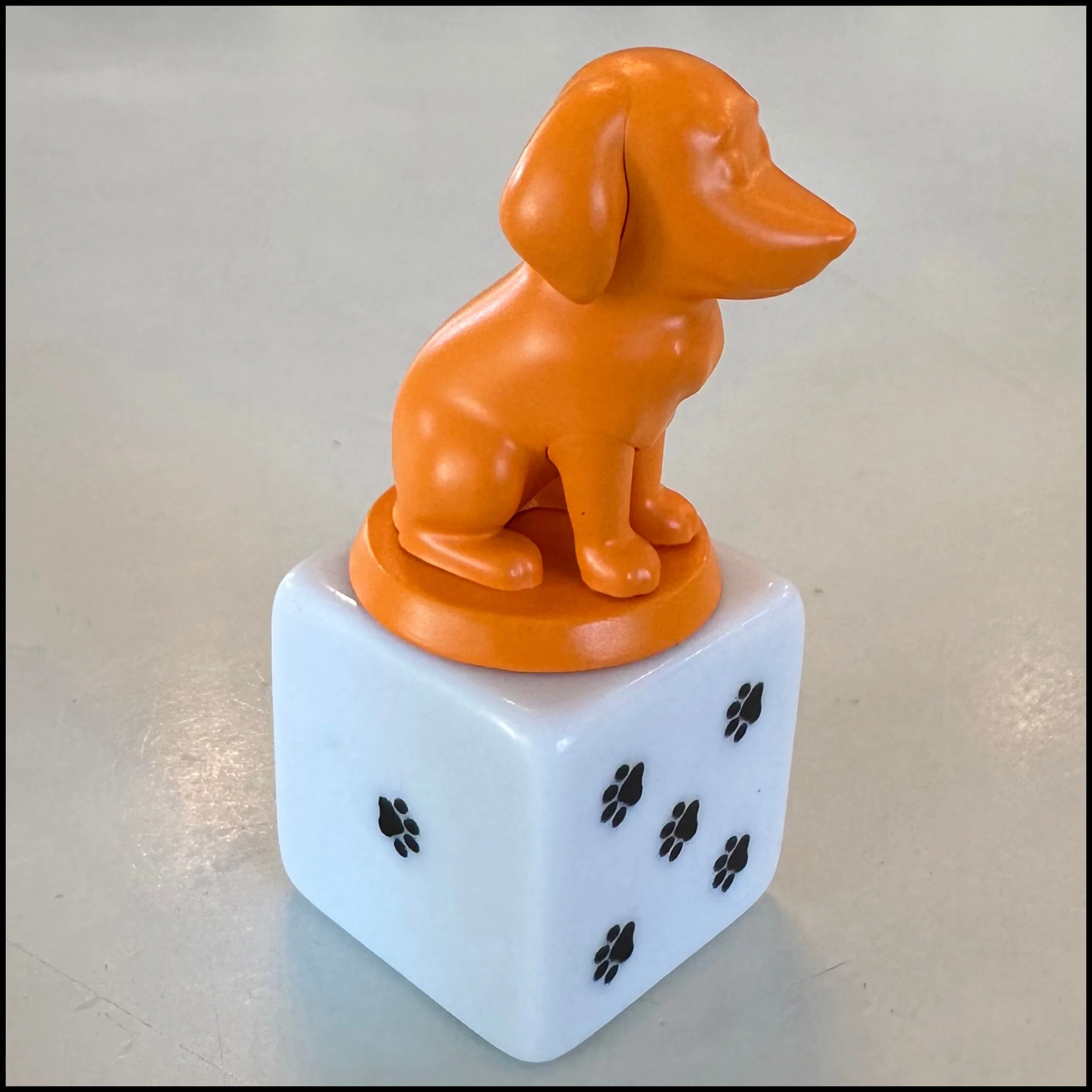 Dog Park orange dog token