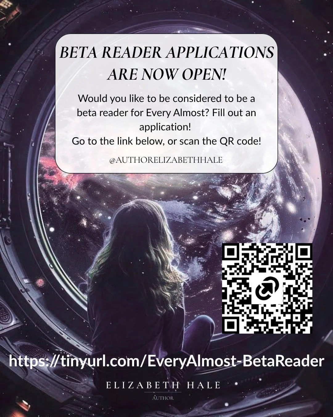 beta reader applications are open. 🌿⁠
⁠
i am looking for 8-12 readers to join me on the final stretch before every almost goes into the world.⁠
⁠
here's what you need to know:⁠
the manuscript arrives on or around june 15th. written feedback is due j