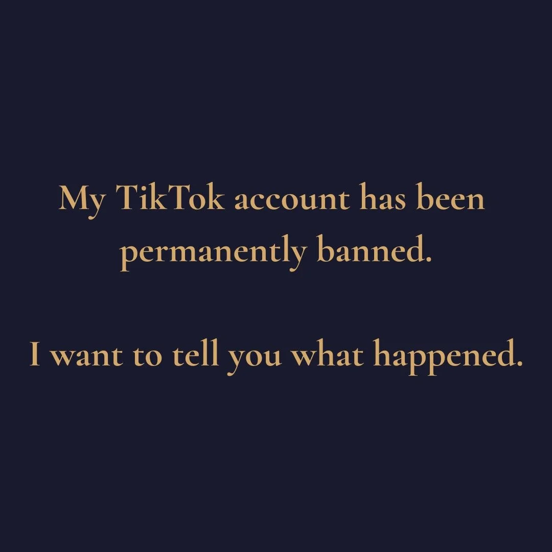 My TikTok was permanently banned this morning with no warnings, no strikes, no notifications, and no explanation. The same content lives unflagged on every other platform I post to.

I have a theory about why. I could be wrong. The full story is in t