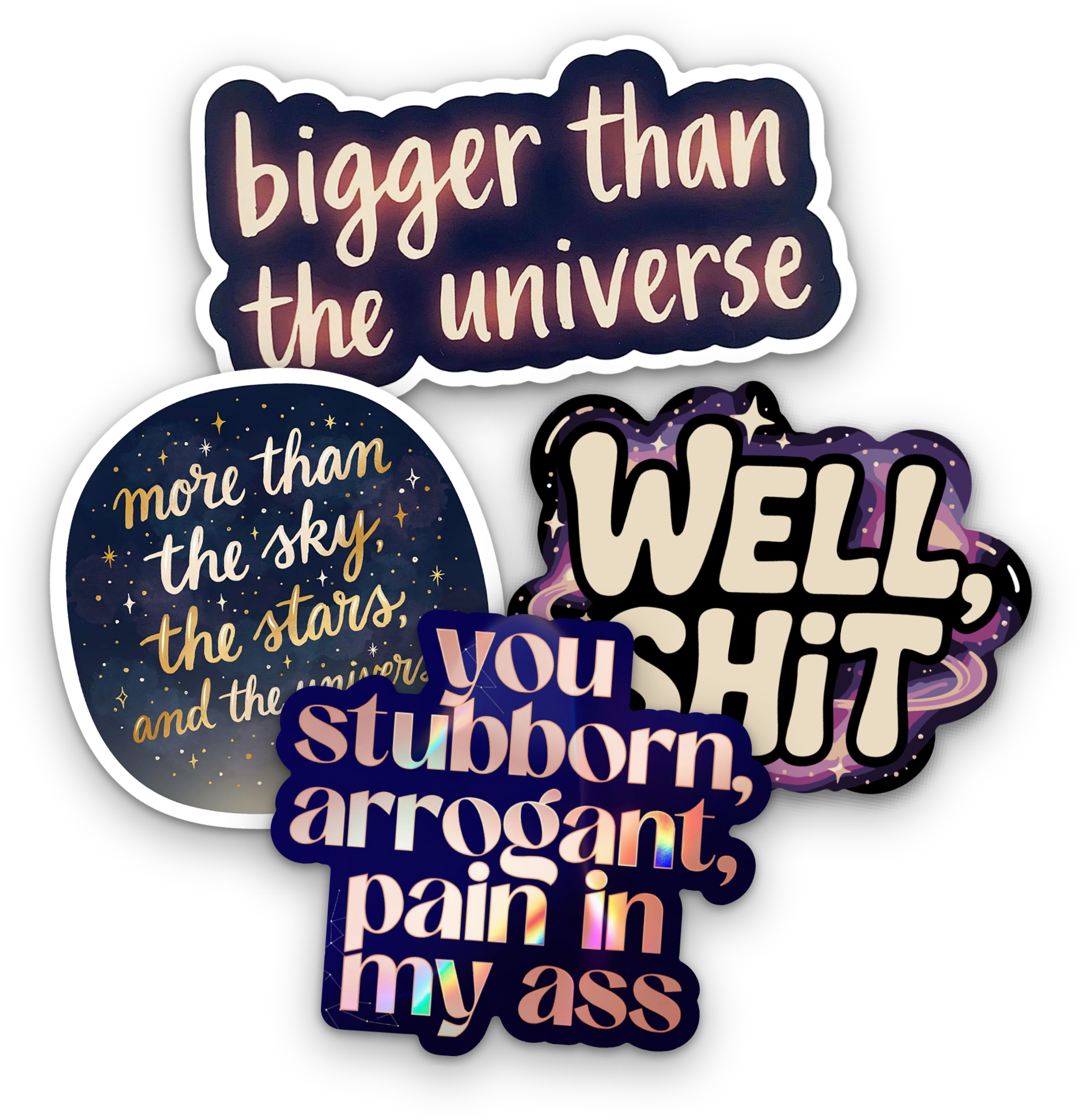 One-Liner Stickers 4-Pack