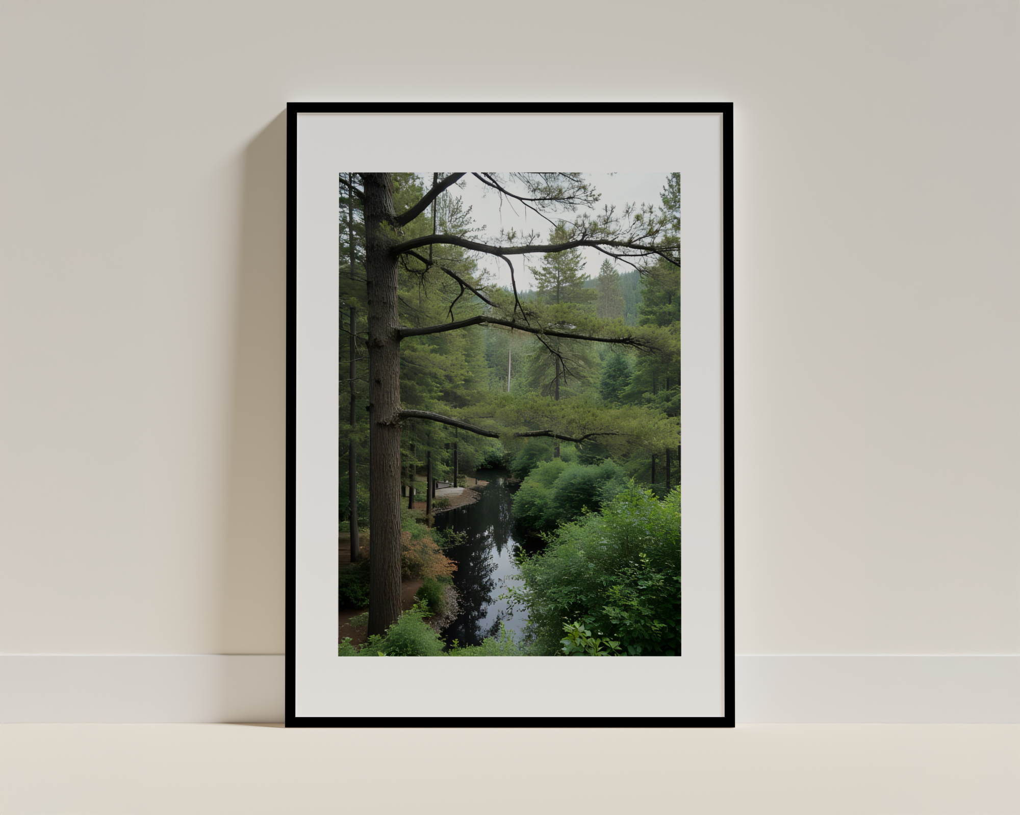 Peaceful Nature Scene – Framed Poster