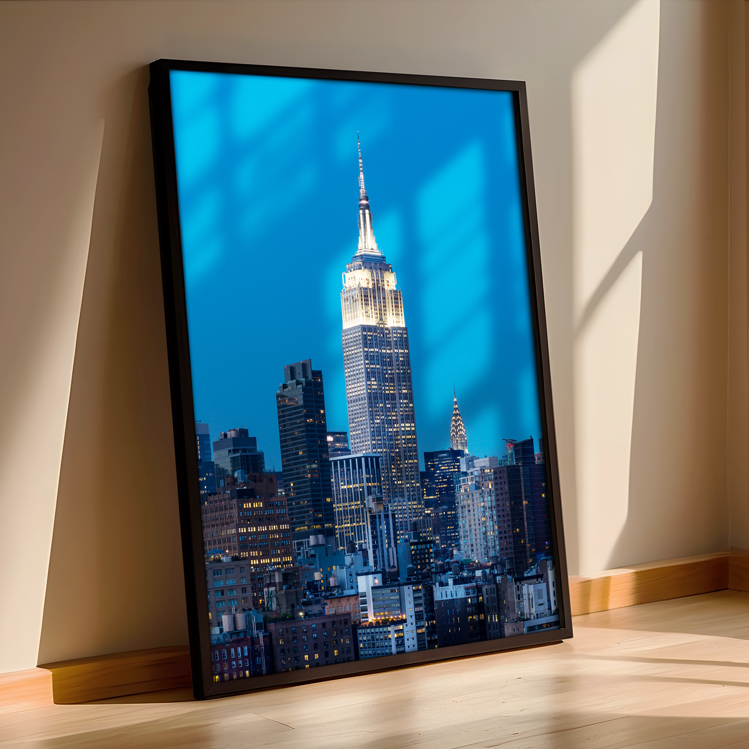 Empire State Building at Dusk – New York City Skyline Photography Print