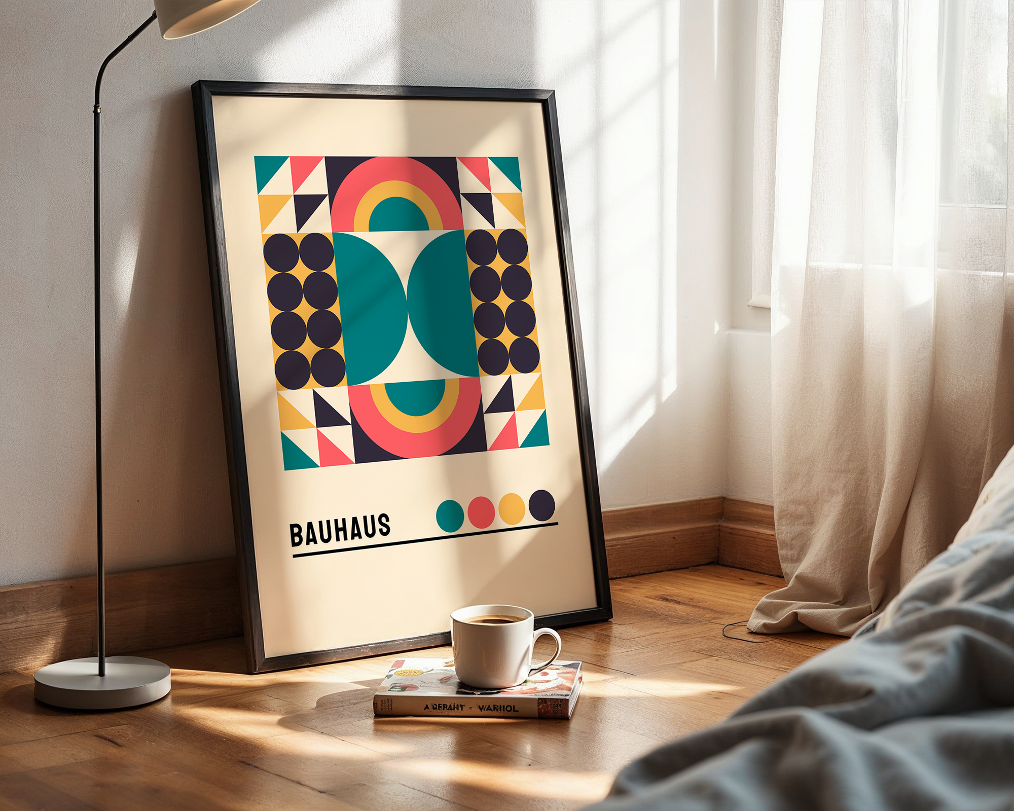 Minimal Bauhaus-Inspired Poster – Abstract Geometric Design