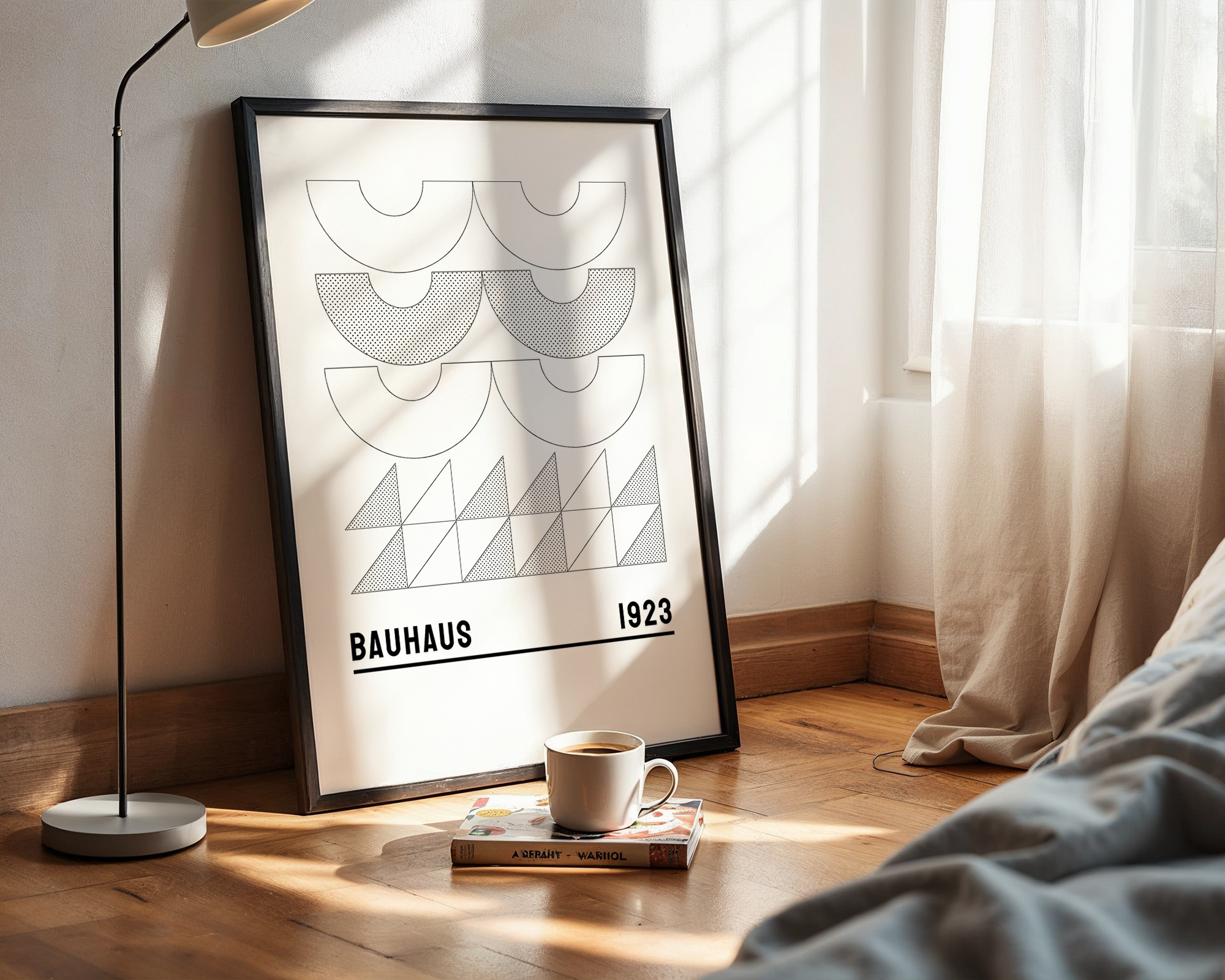 Graphic Modernism Wall Art – Mid-Century Bauhaus Poster