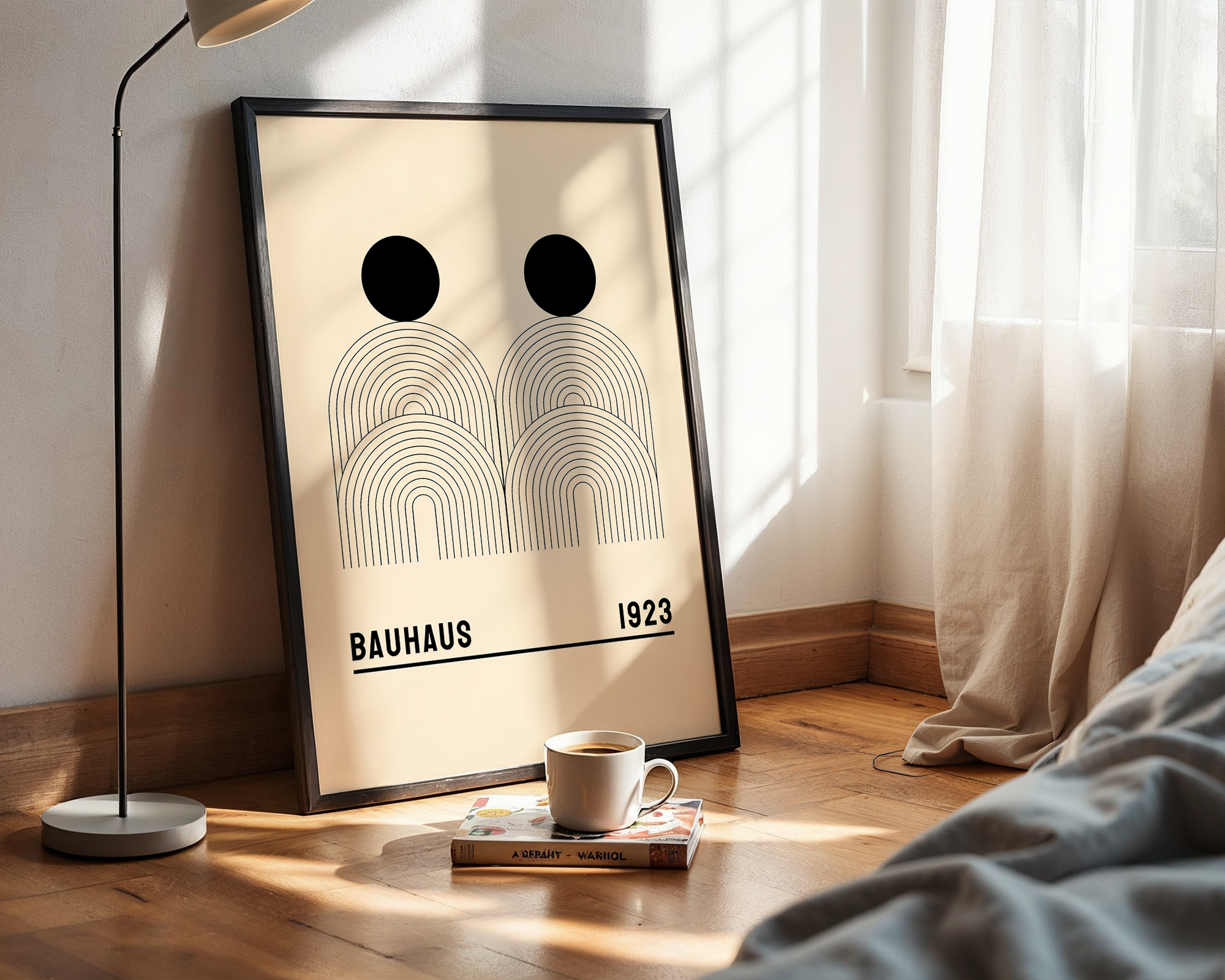 Balanced Geometry Wall Art – Minimalist Bauhaus Style Print