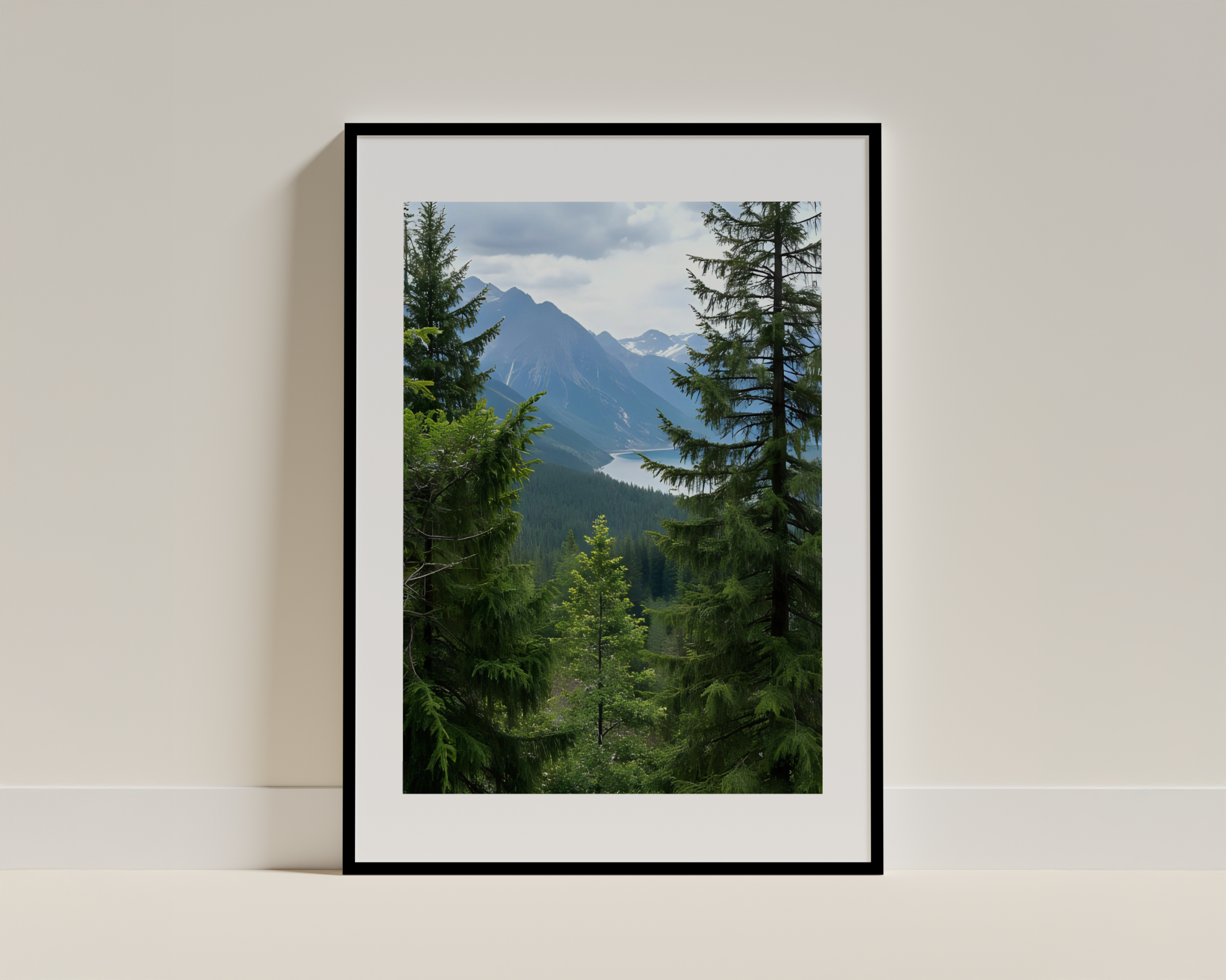 Tranquil Wilderness Scene – Framed Poster