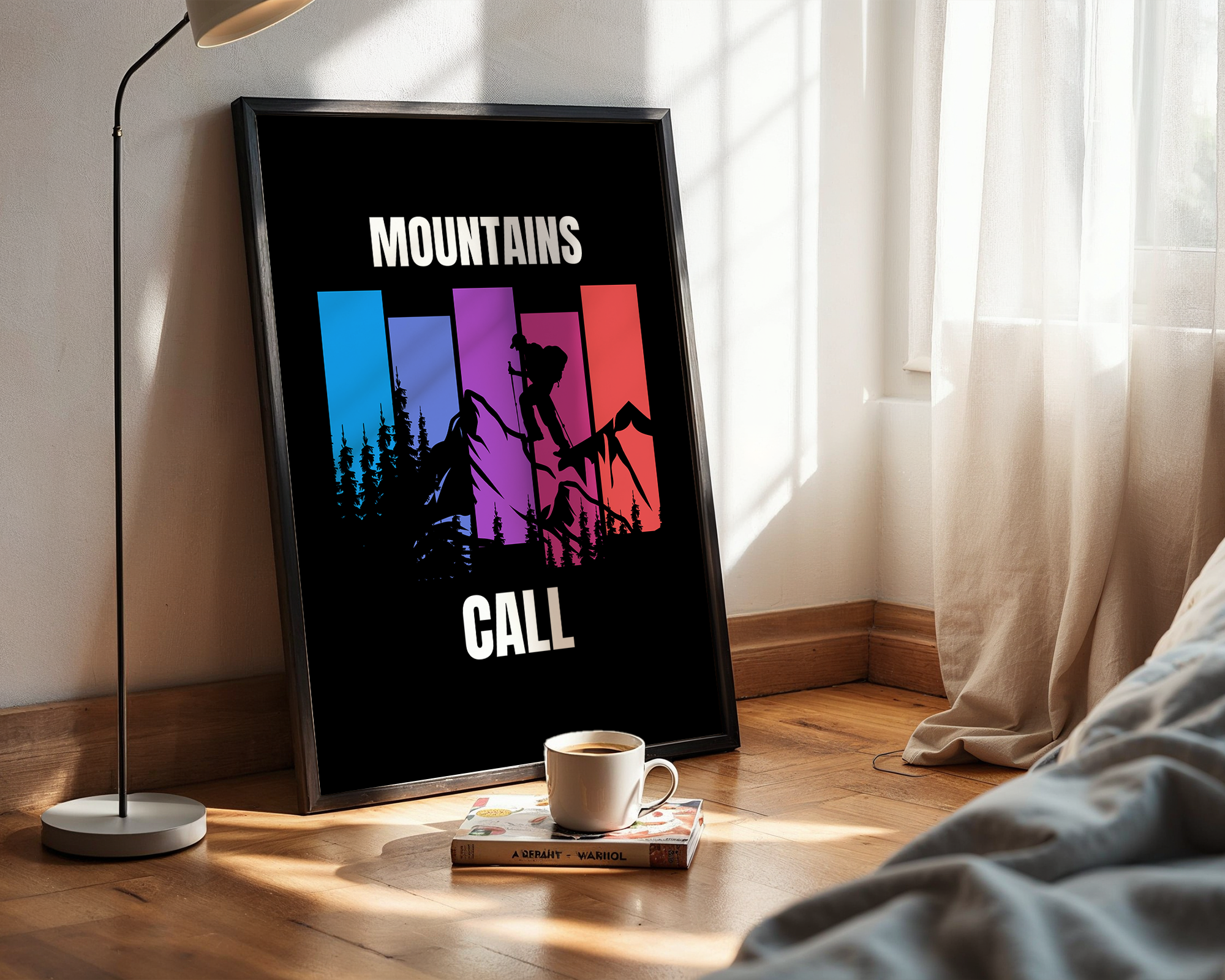 The Mountains Are Calling - Modern Framed Art