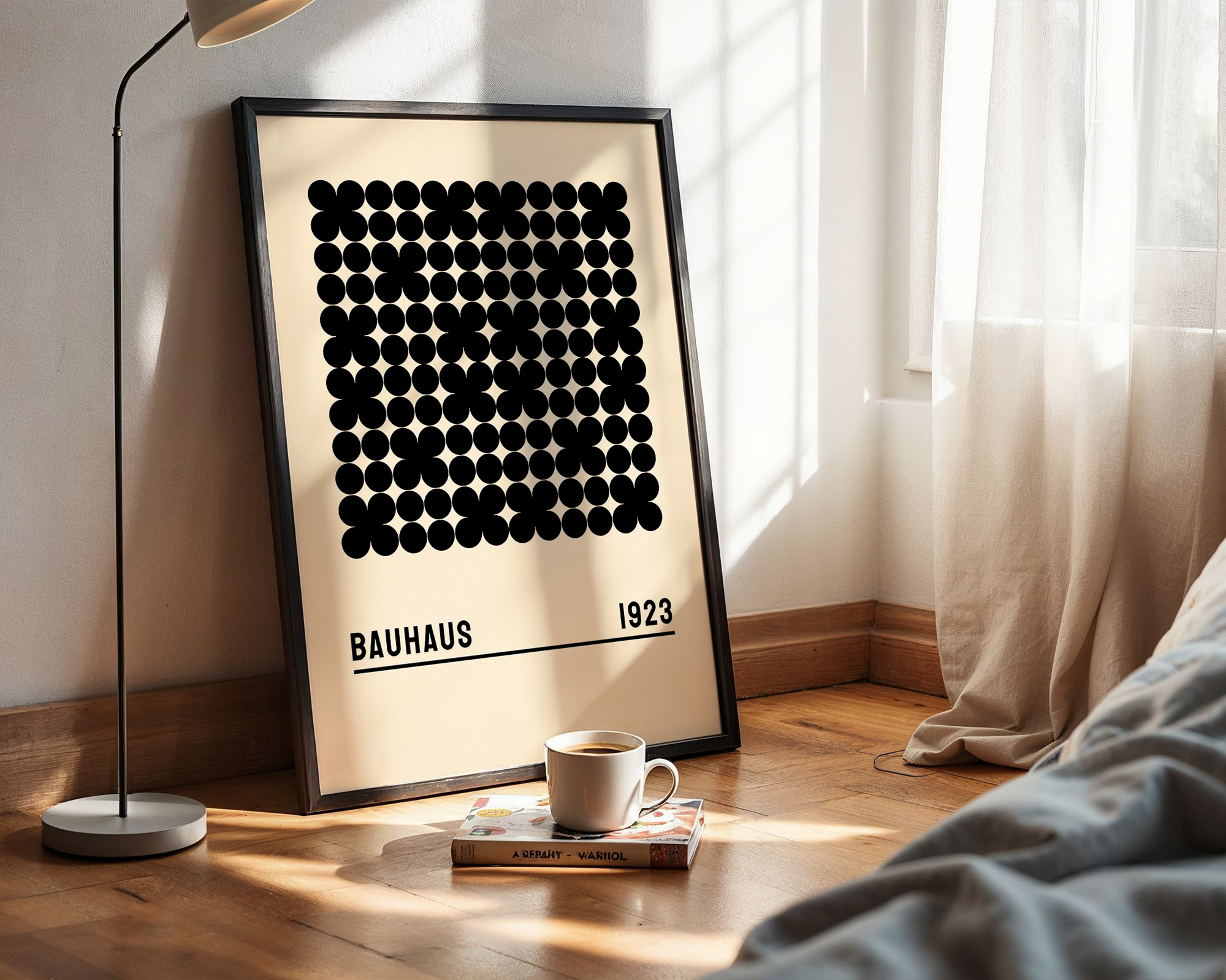 Mid-Century Abstract Form Poster – Clean Modern Geometry