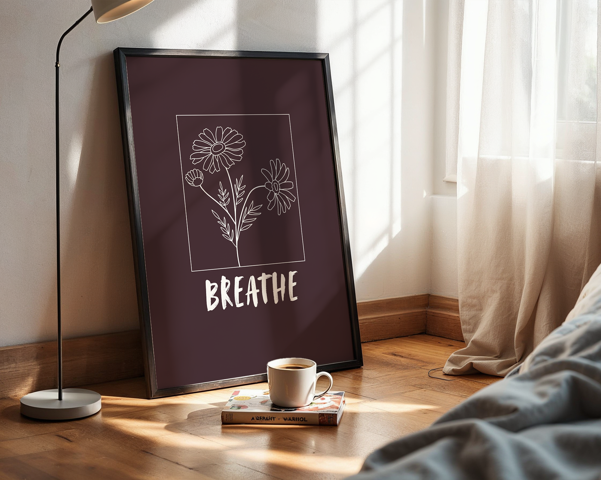 Breathe - Modern Framed Wall Art