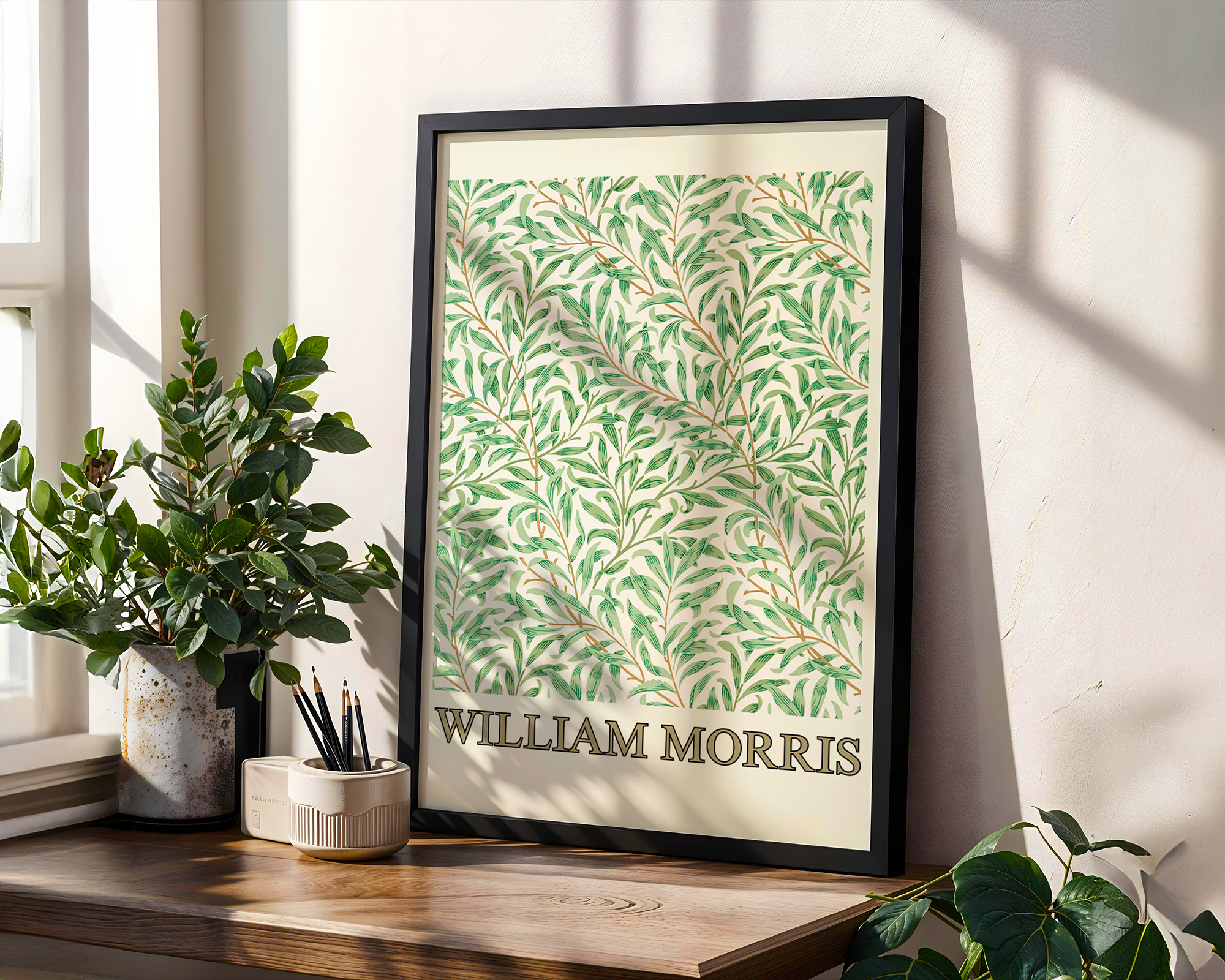 William Morris's Willow Bough Famous Framed Pattern
