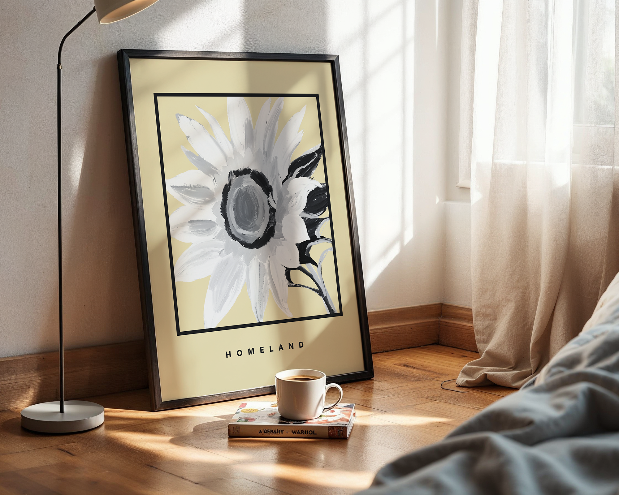 Sunflower Homeland - Modern Framed Art