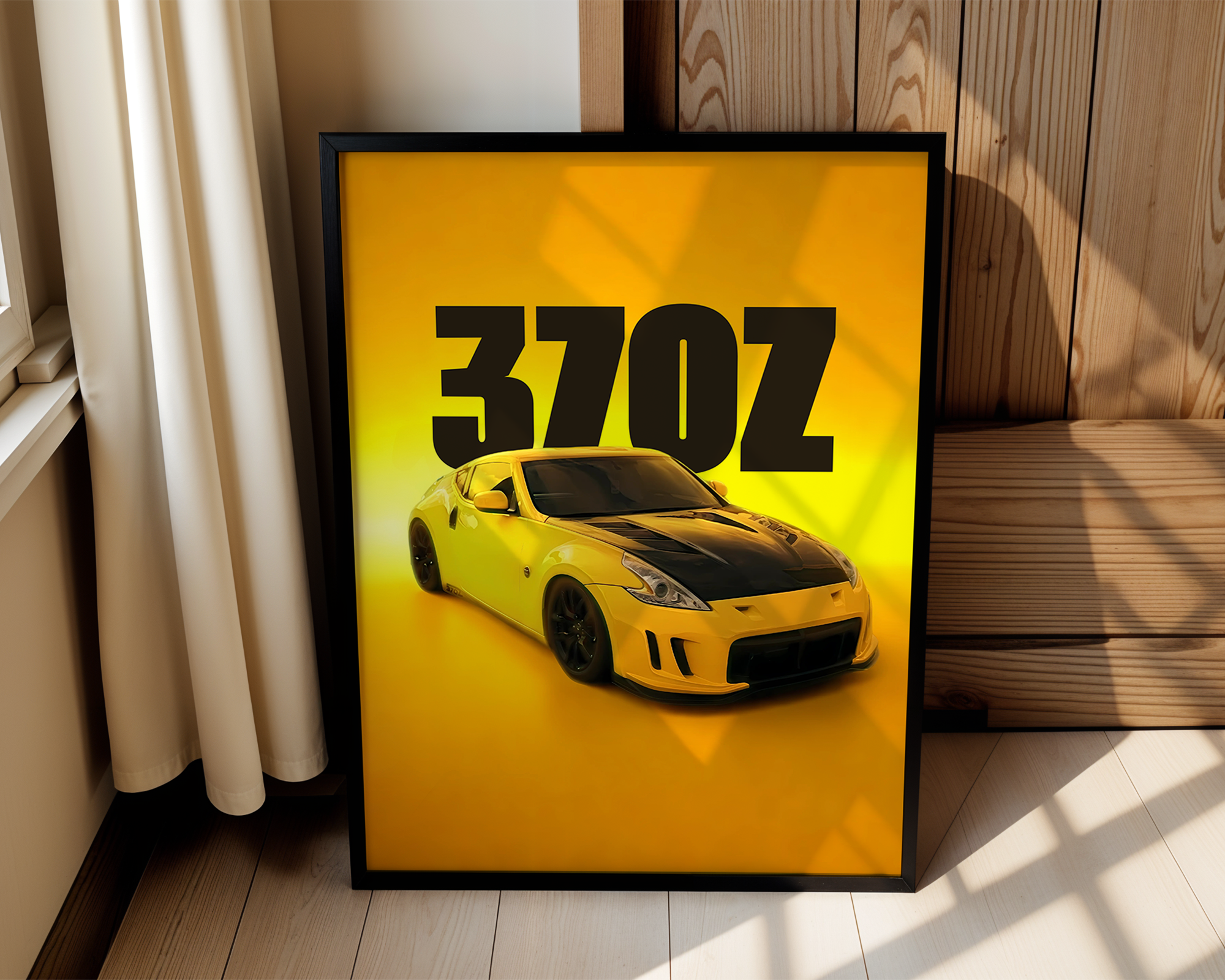Nissan 370Z – Modern Framed Automotive Poster