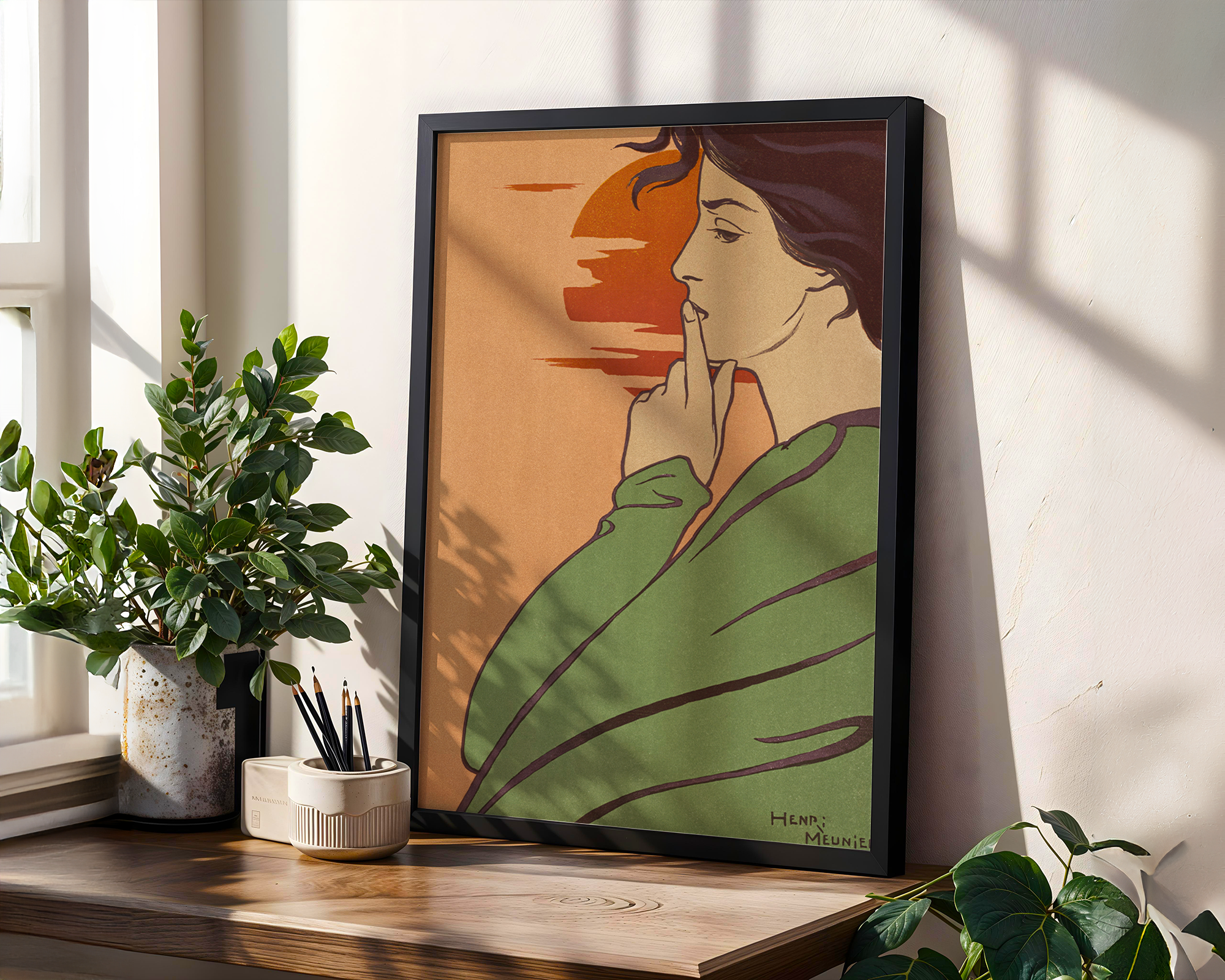 L'Heure du silence (1897) by Henri Georges J. I. Meunier