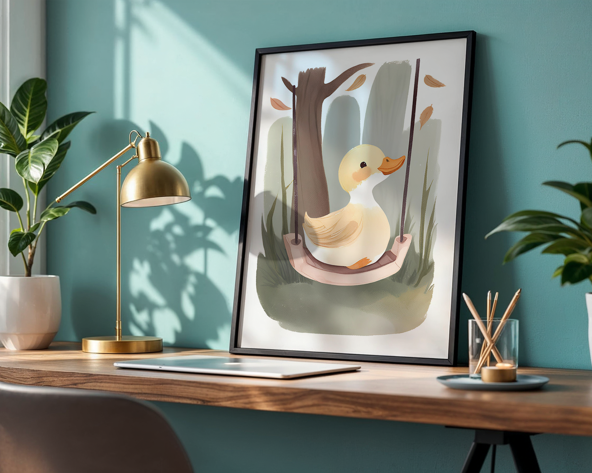Baby Duck - Framed Poster