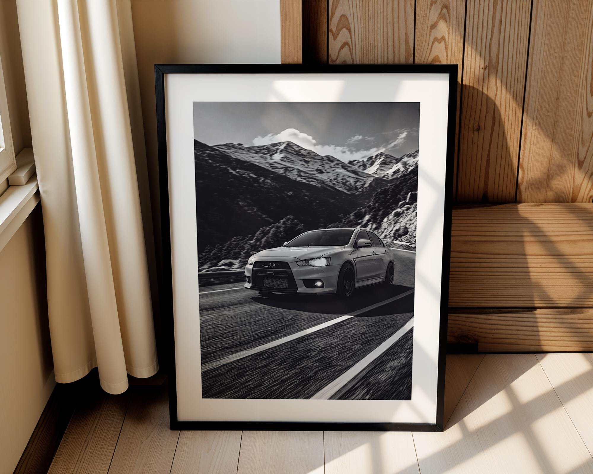 EVO X Mountain Drive – Modern Framed Automotive Poster