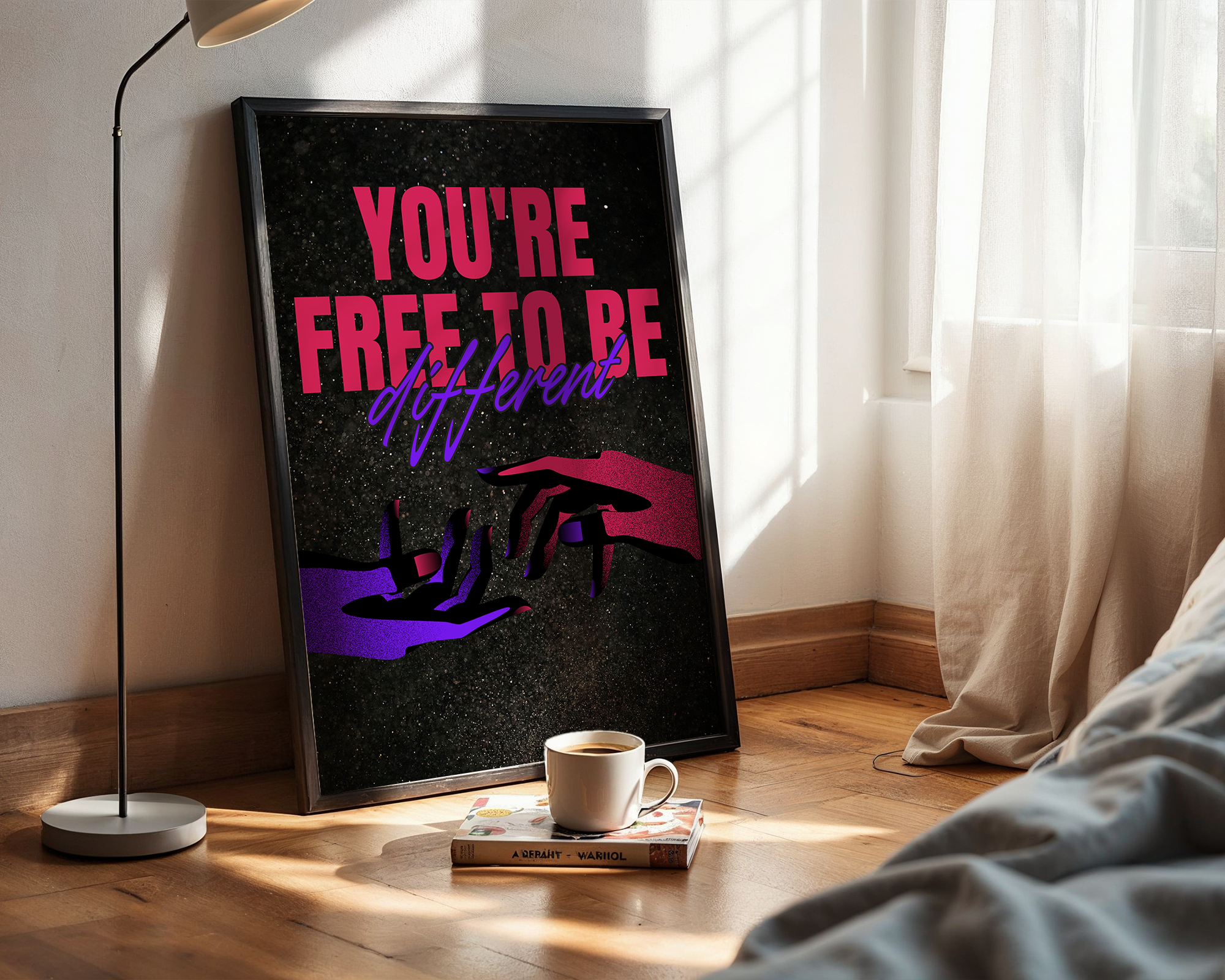 Free to Be Different - Modern Framed Art