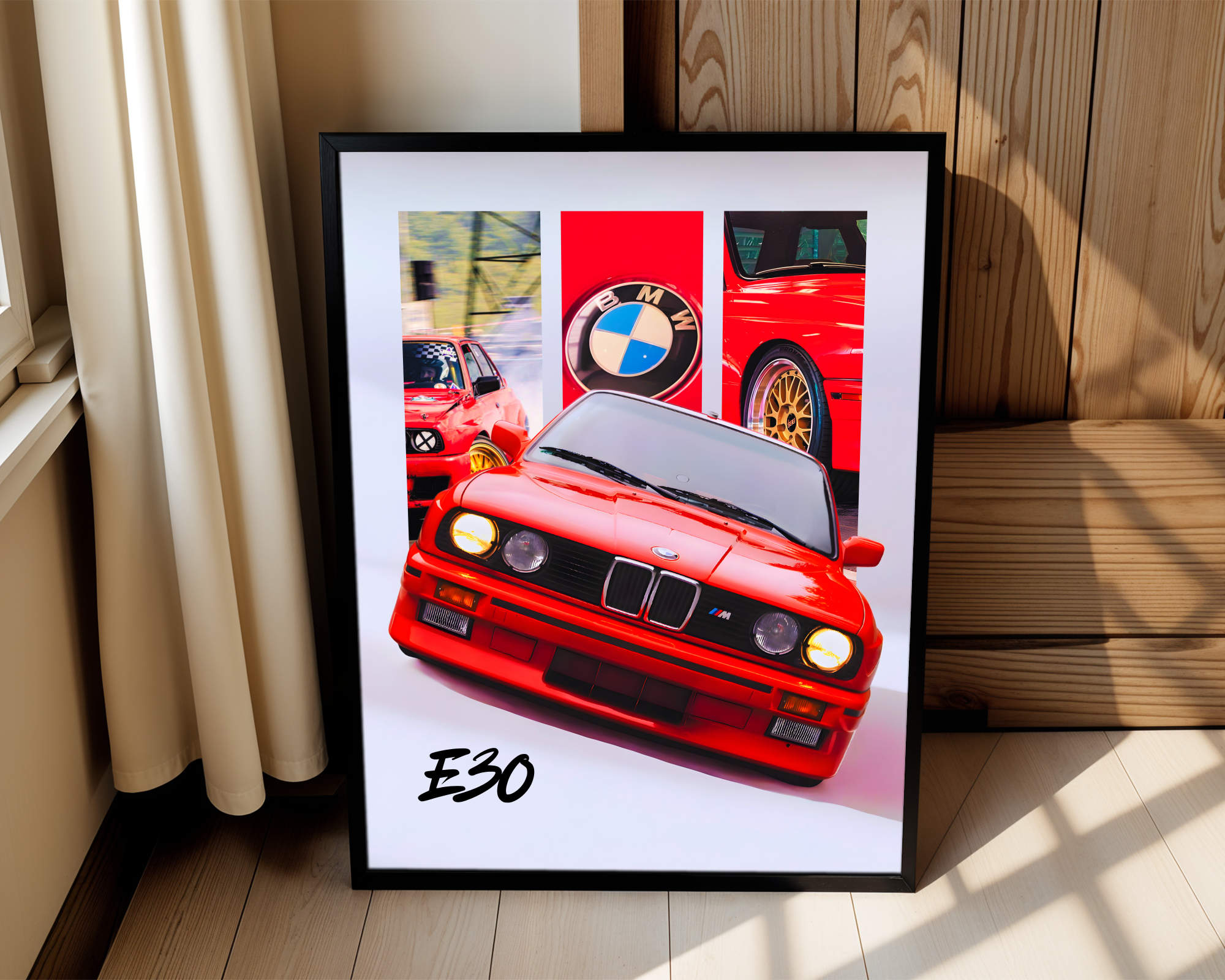 BMW E30 - Drifters Toy - Framed Poster