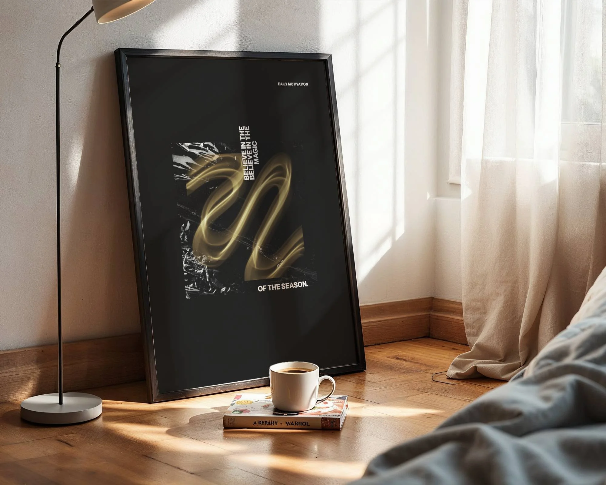 Believe in the Magic – Dark Editorial Framed Wall Art