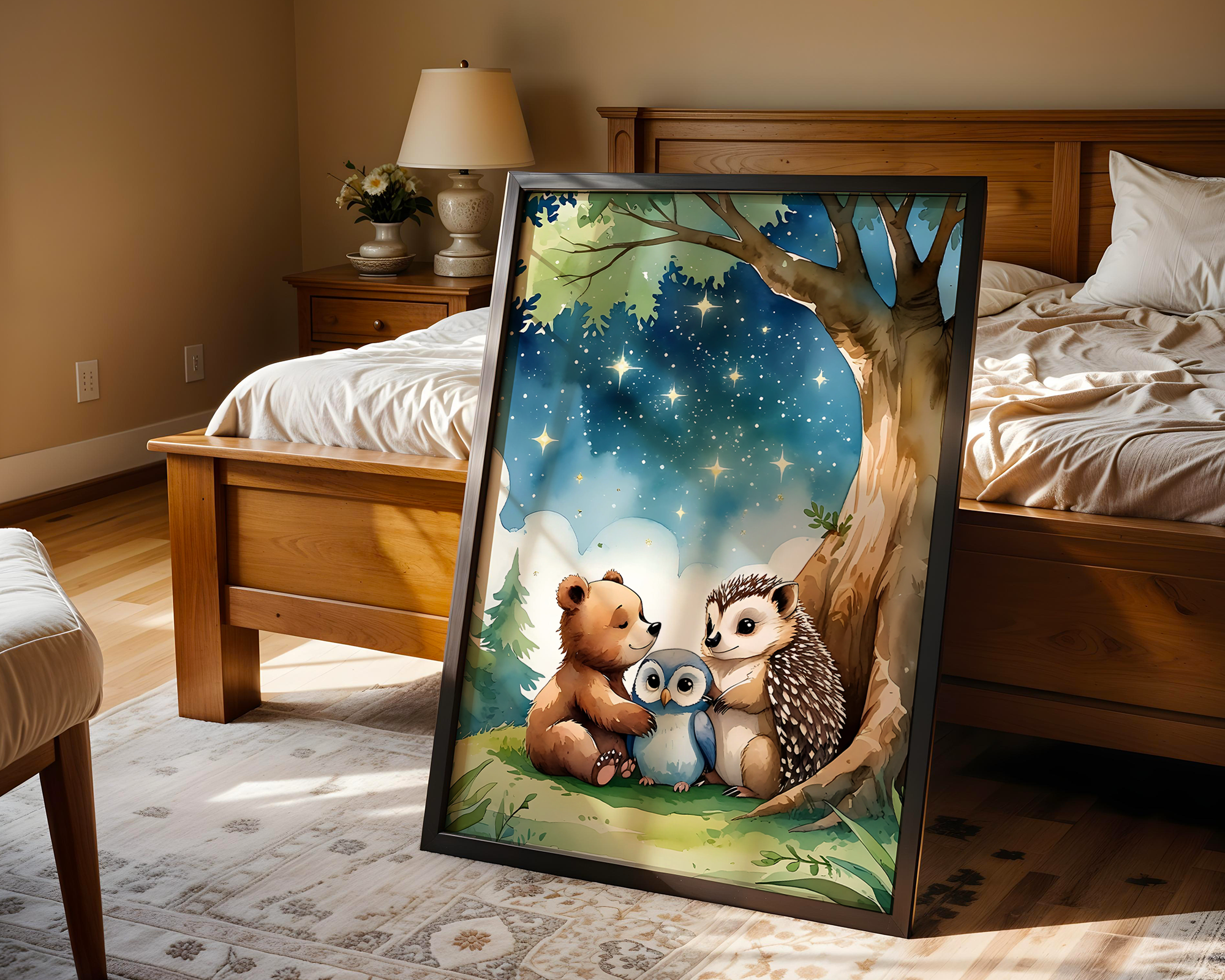Forest Snuggles 7 – Baby Animal Friends Poster for Nursery