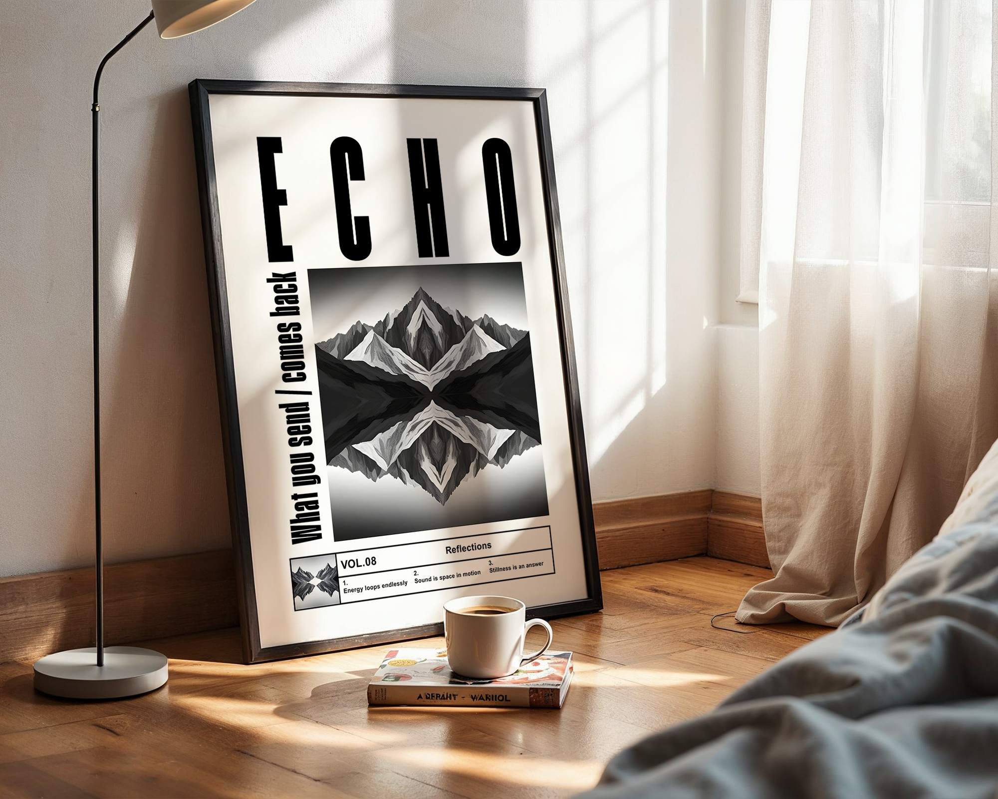 Reflections – Clean Aesthetic Framed Print - Wall Art Print for Home