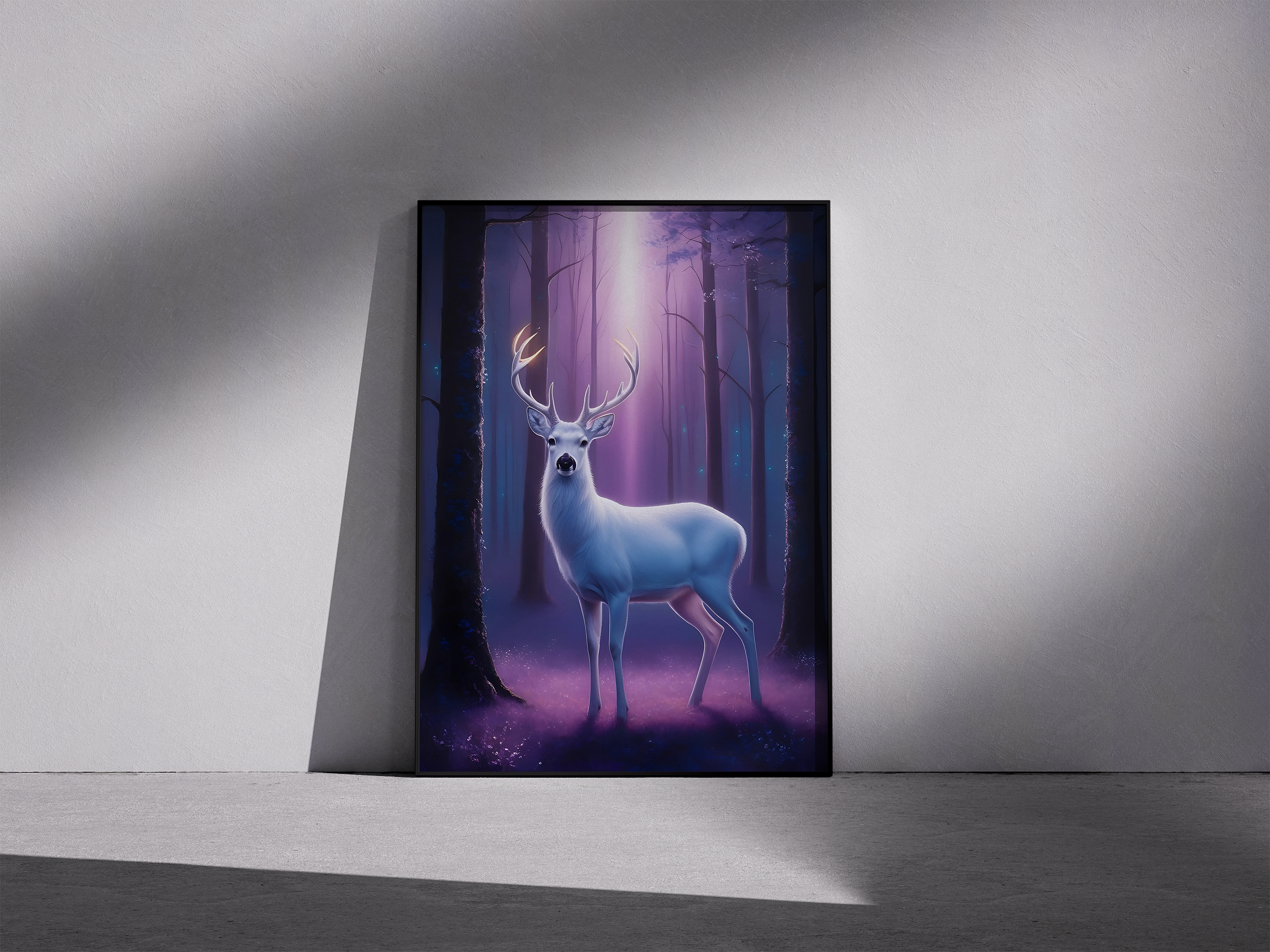 Spirit of the Forest – Majestic Deer Poster for Nature & Magic-Inspired Decor