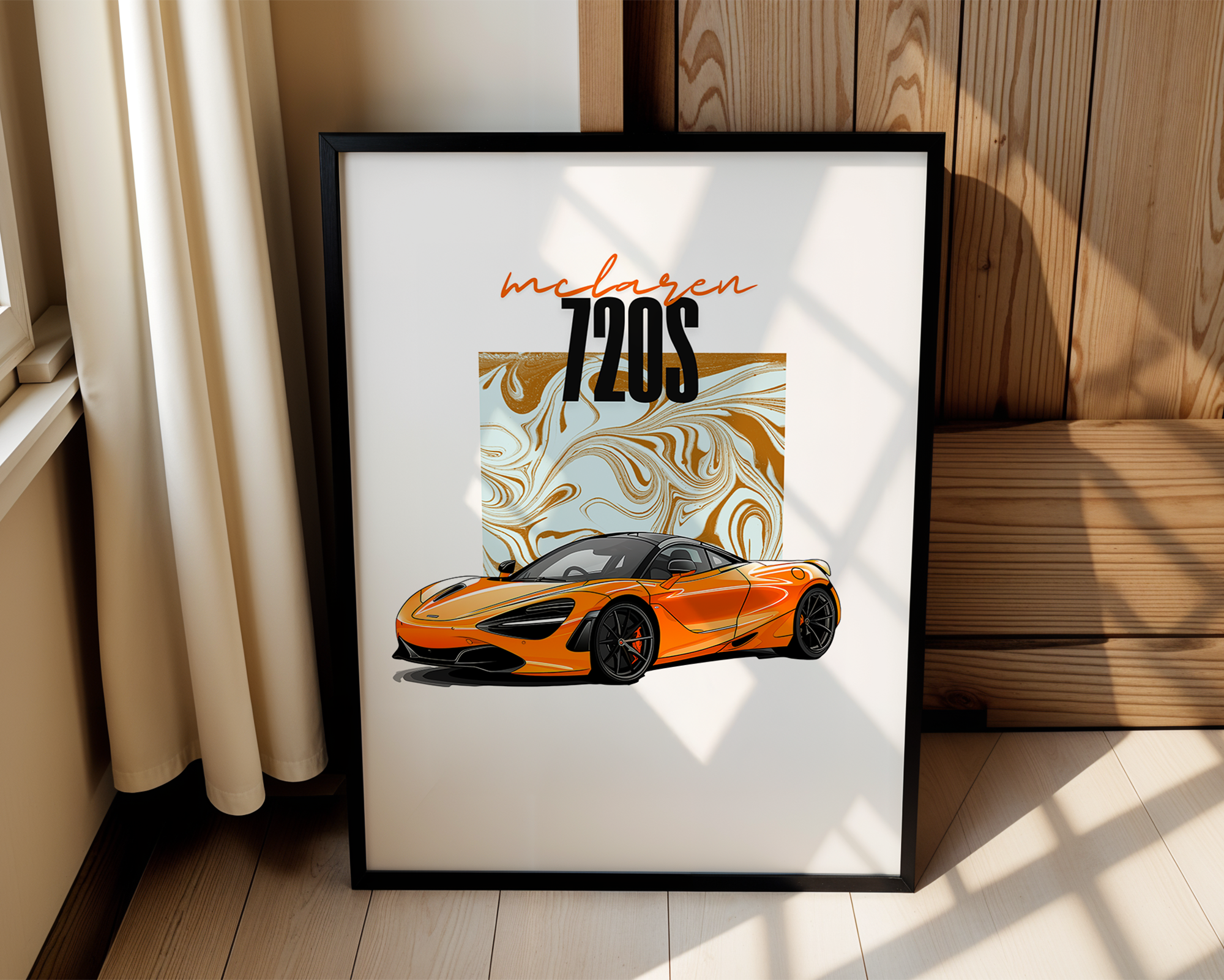 Mclaren 720s - Automotive Pop Art Framed Poster