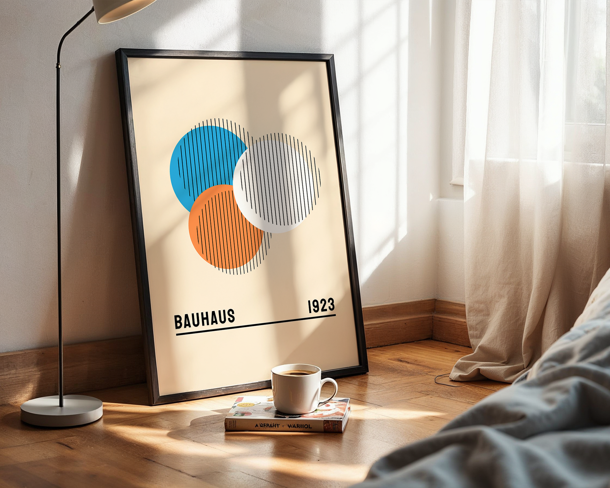 Interior Feature Wall Poster – Bauhaus Abstract Print