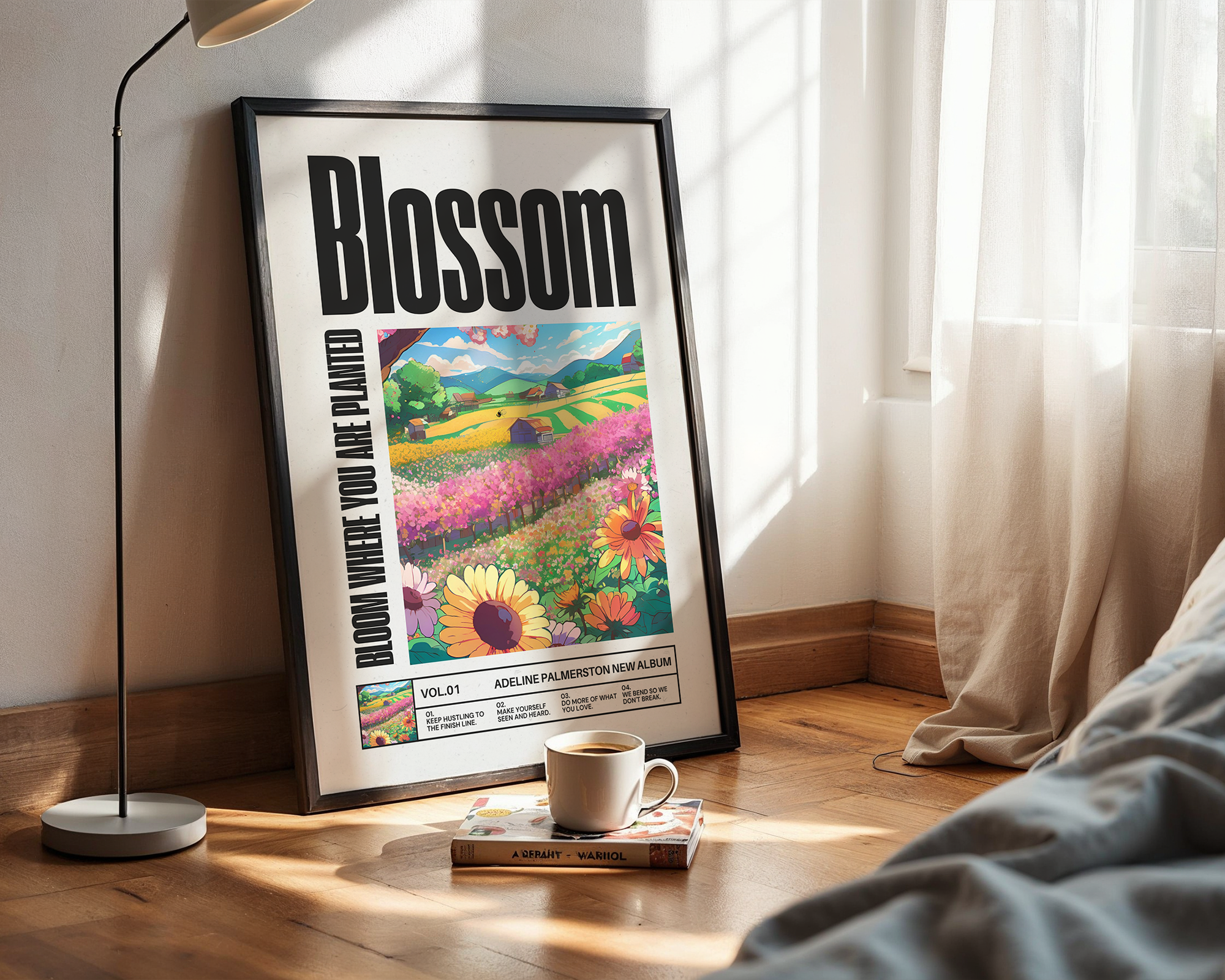 Blossom - Retro Botanical Pop - Framed Poster