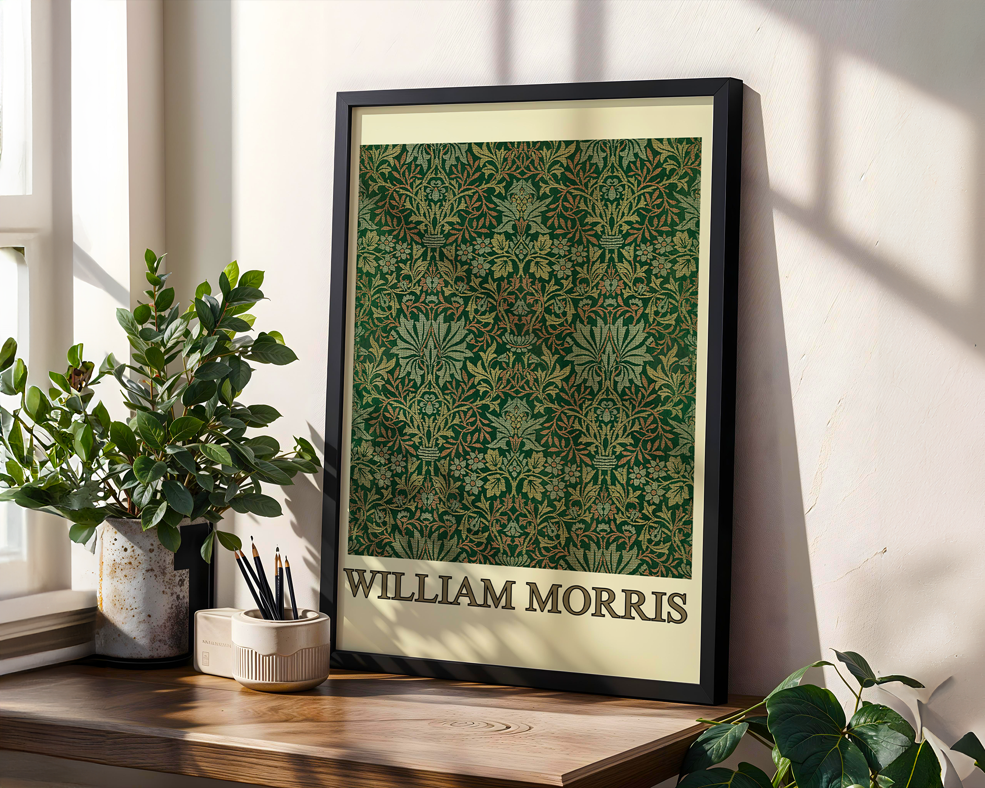 William Morris's Flower Garden Famous Framed Pattern