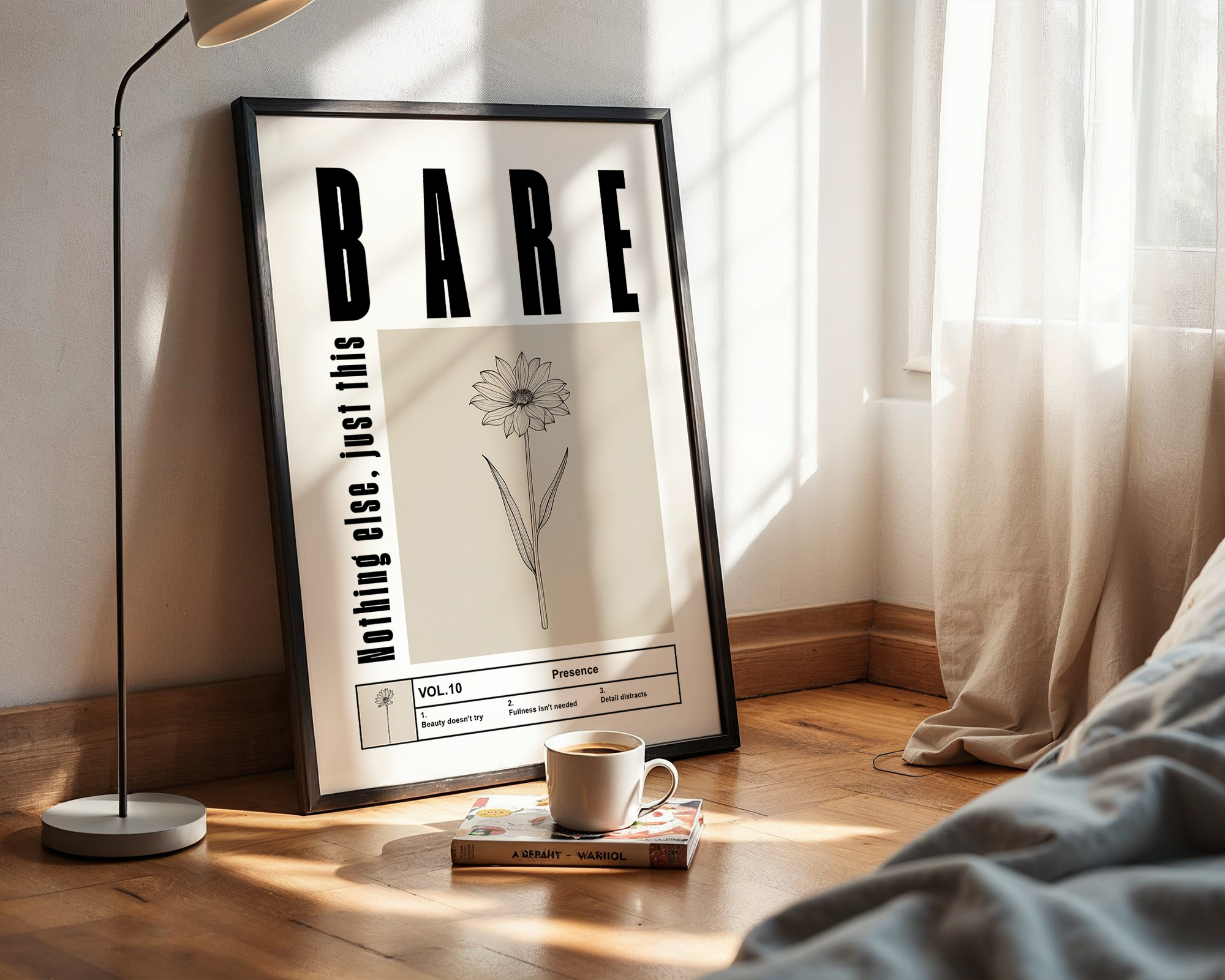 Nothing Else – Clean Aesthetic Framed Print - Wall Art Print for Home