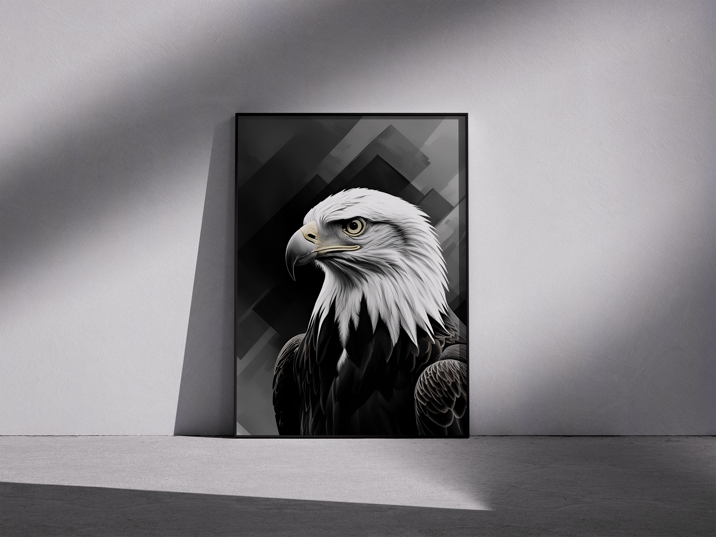 Eyes of Freedom - Bold Eagle Wall Art - Patriotic Wildlife Illustration