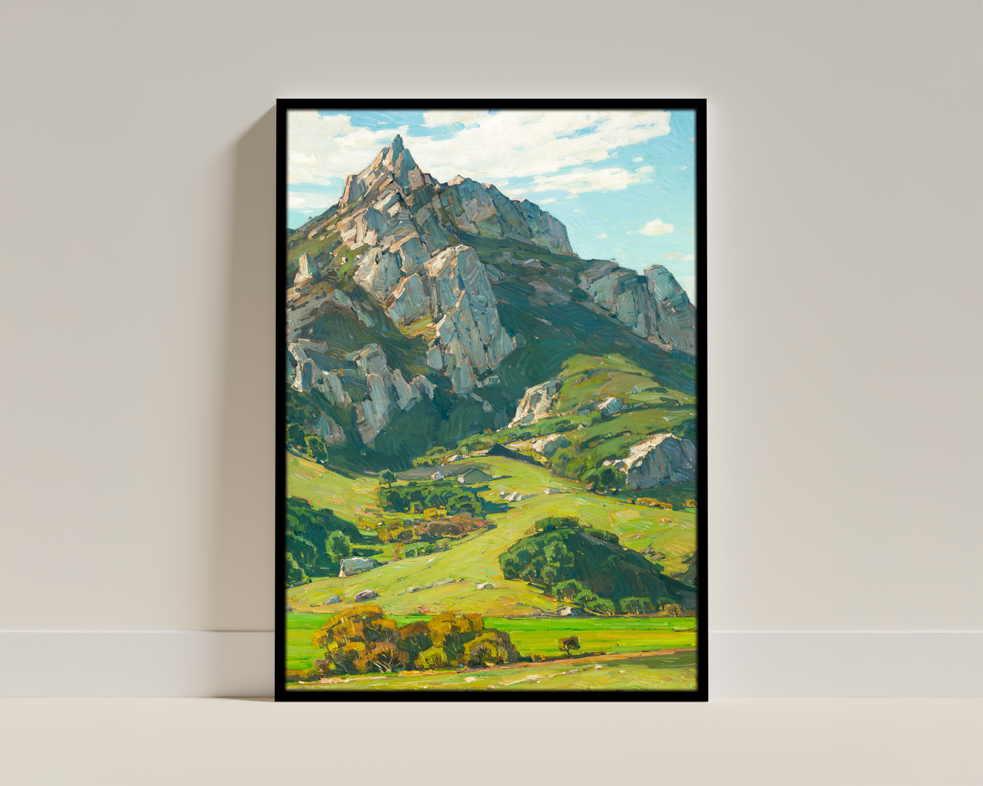 Where Nature's God Hath Wrought (1925), Framed Vintage Nature Illustration By William Wendt