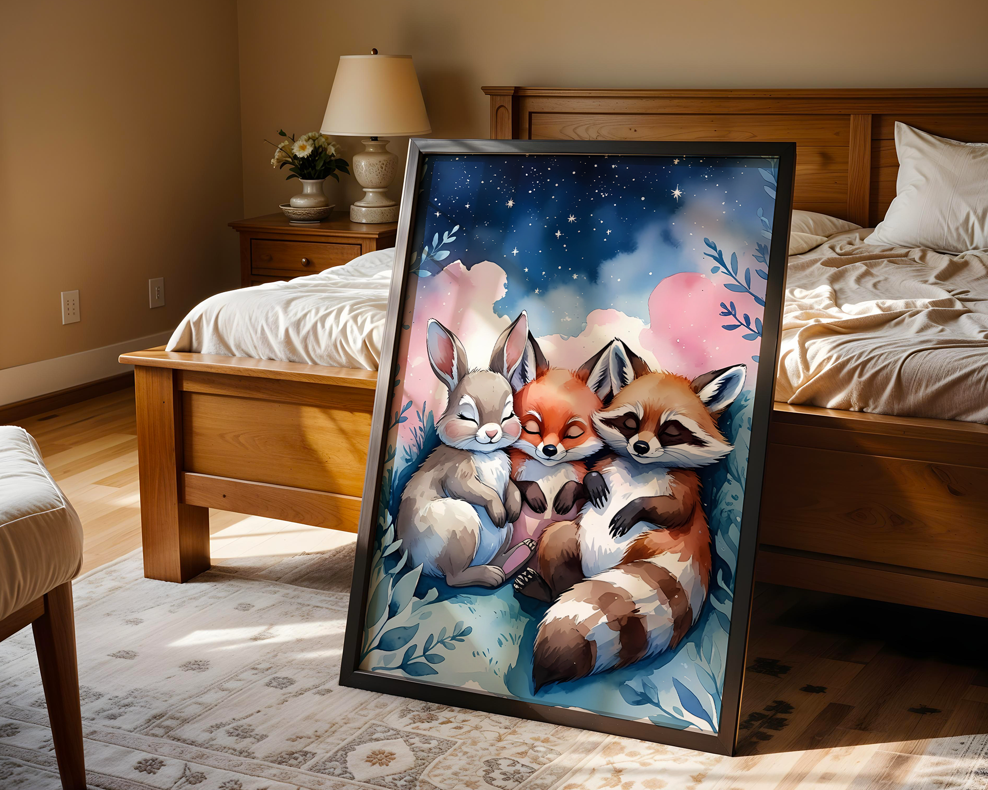 Forest Snuggles 6 – Baby Animal Friends Poster for Nursery