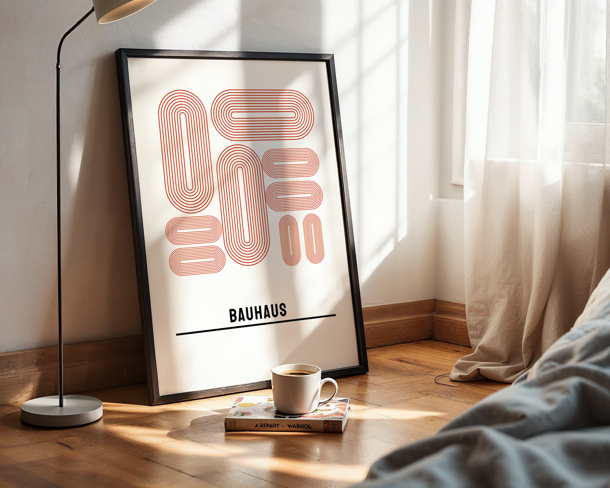 Mid-Century Wall Statement – Abstract Geometric Art Poster