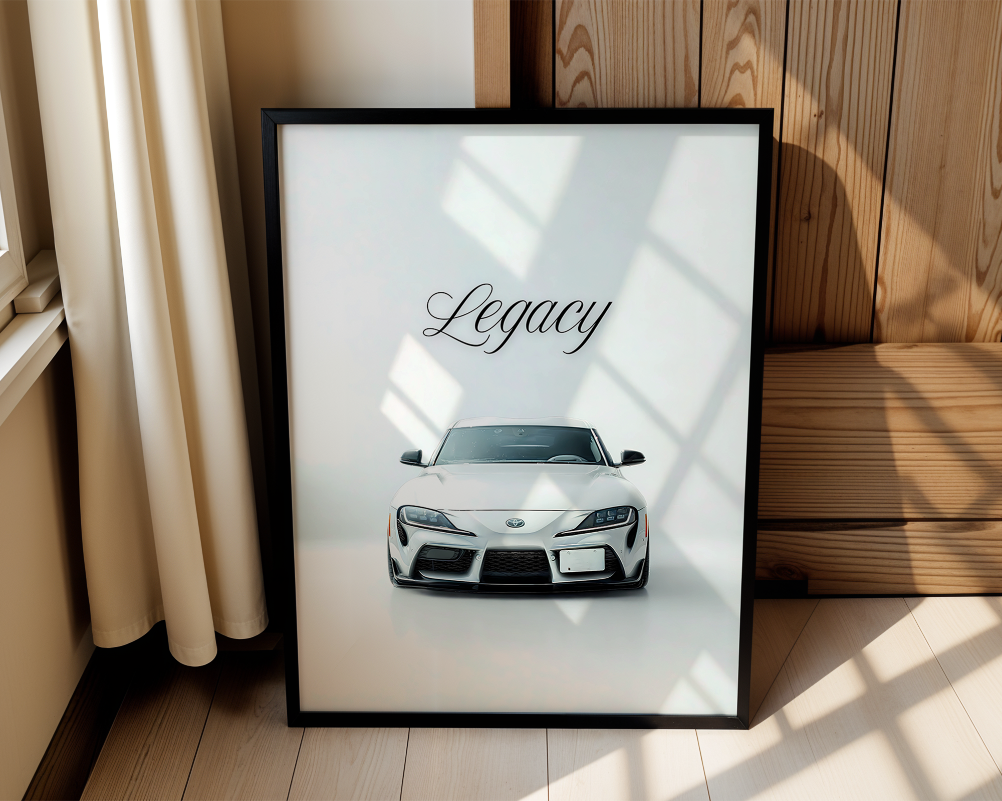 Supra's Legacy – Modern Framed Automotive Poster