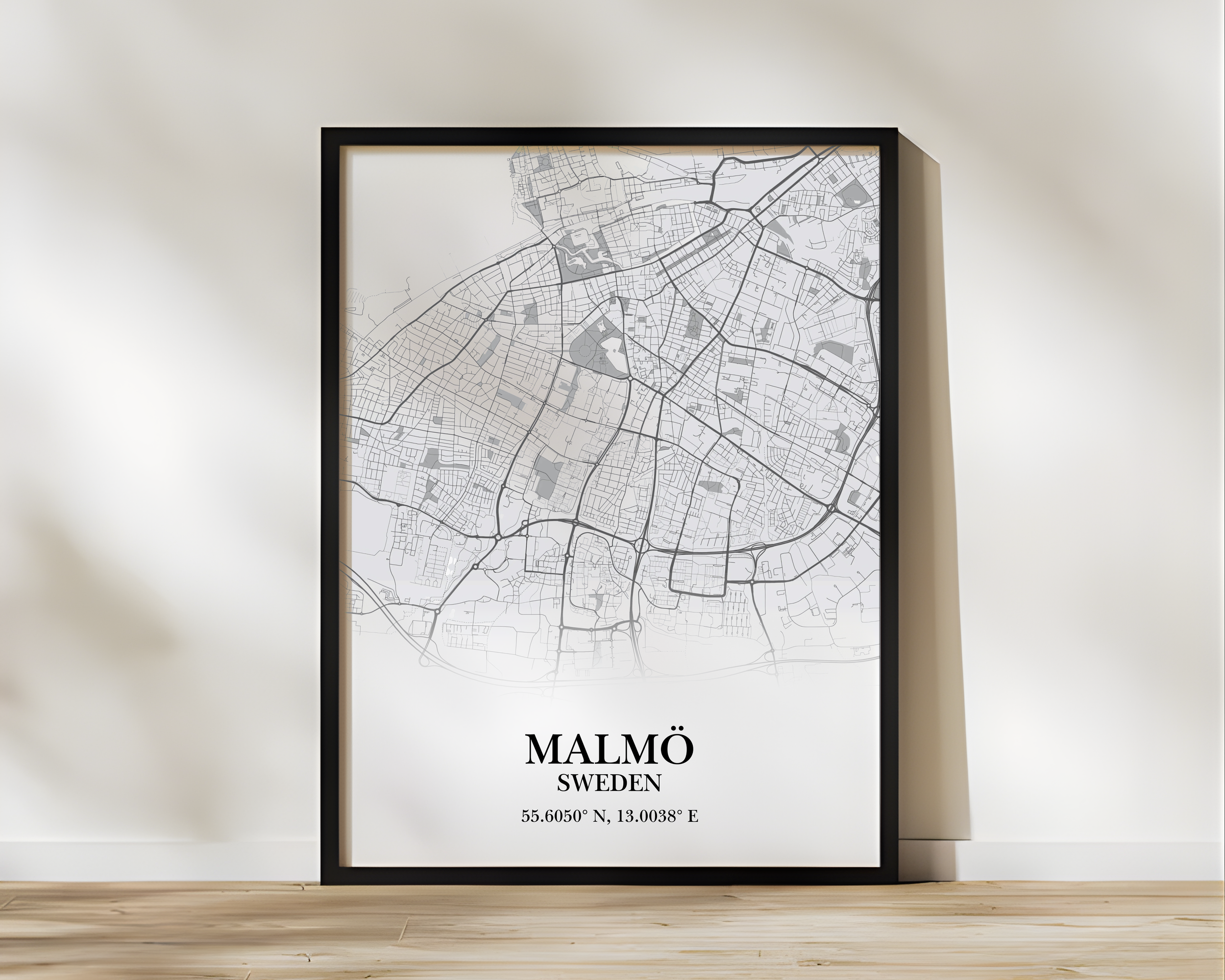 Custom Any City Map Framed Poster
