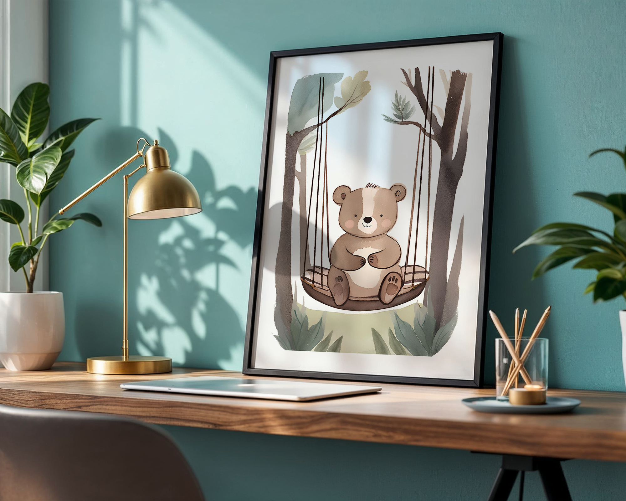 Baby Bear - Framed Poster