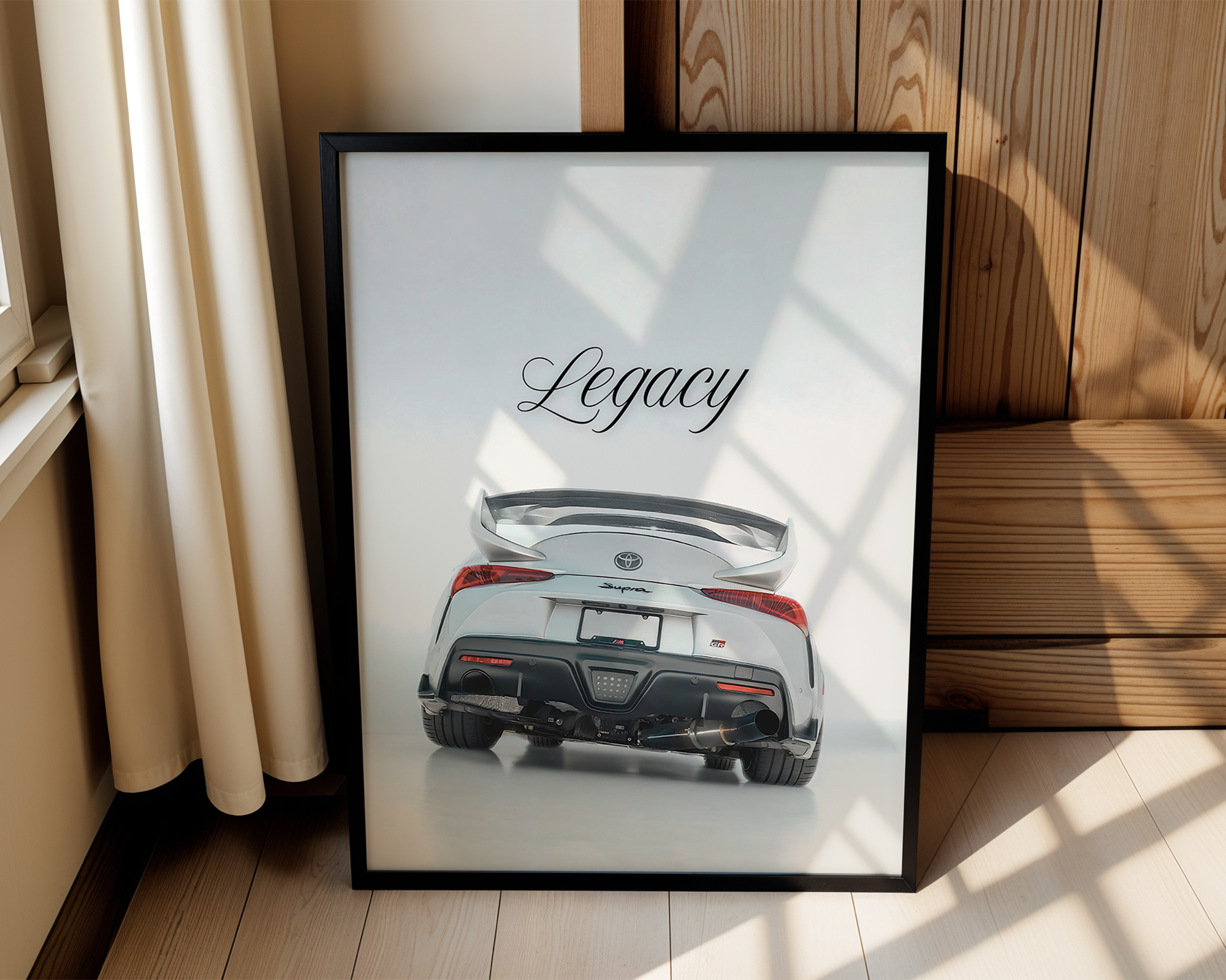 Supra's Legacy – Modern Framed Automotive Poster