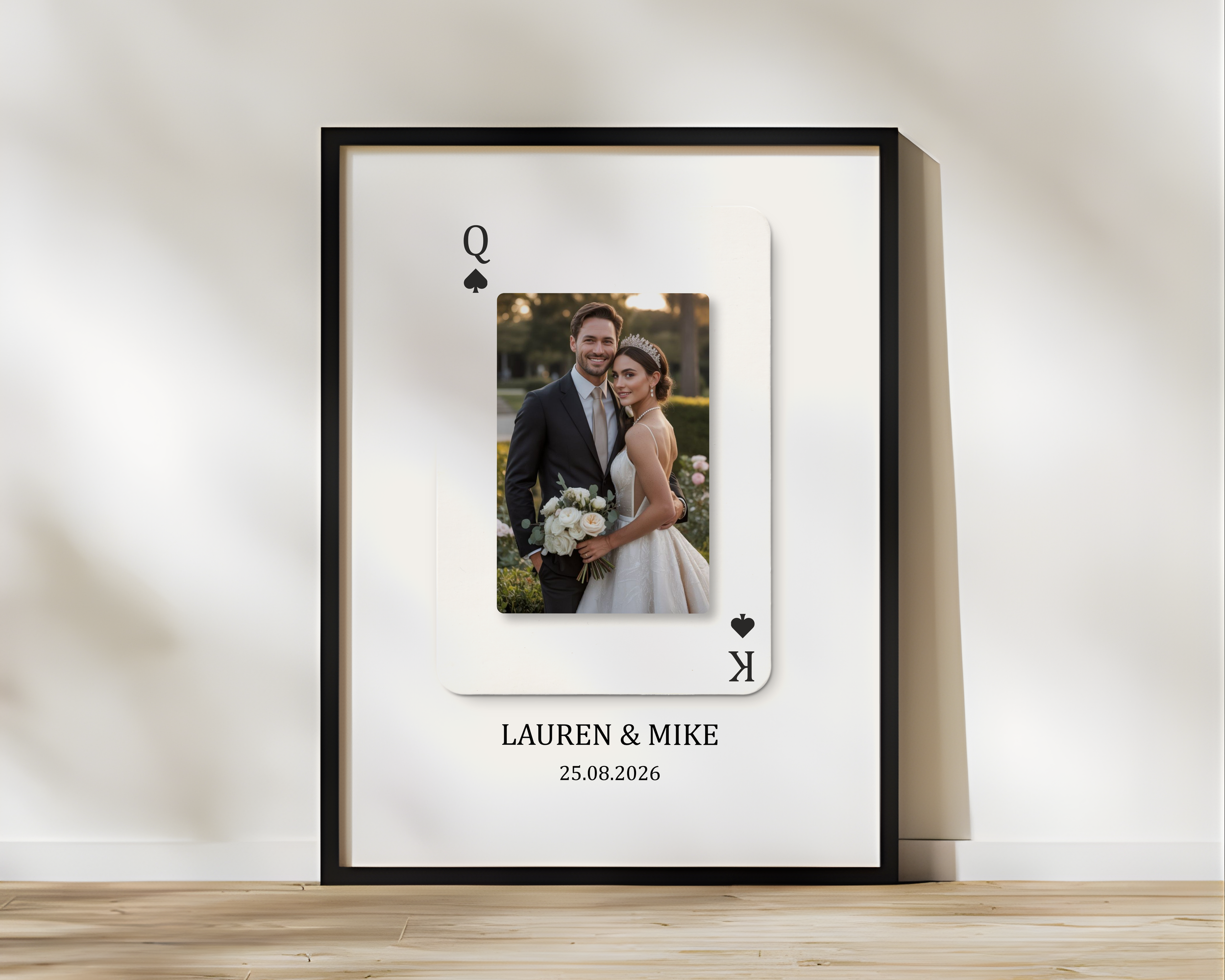 The Playing Card Love Framed Print