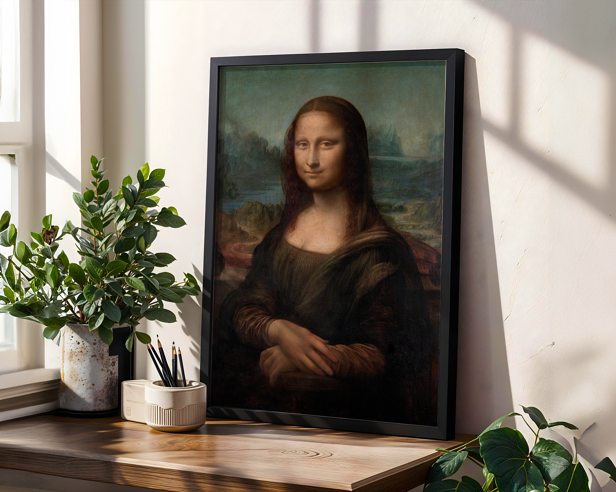 Leonardo’s Mona Lisa – Framed Fine Art Print of the World’s Most Famous Portrait