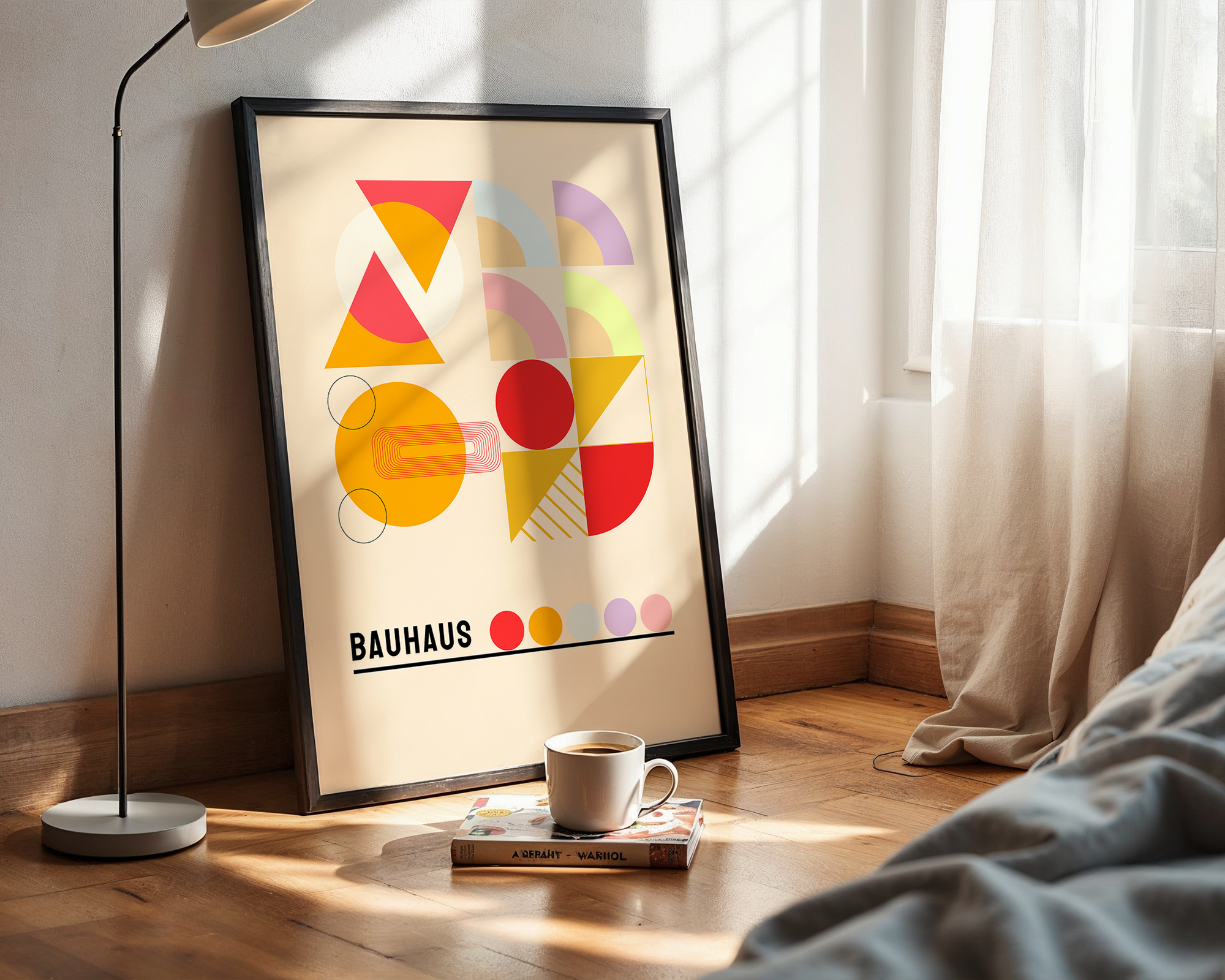 Bauhaus Principles Poster – Geometric Abstract Design
