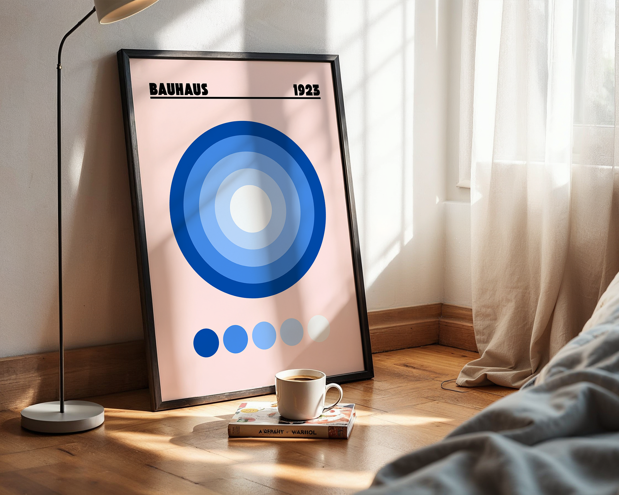 Modern Interior Wall Art – Bauhaus Abstract Geometric Print