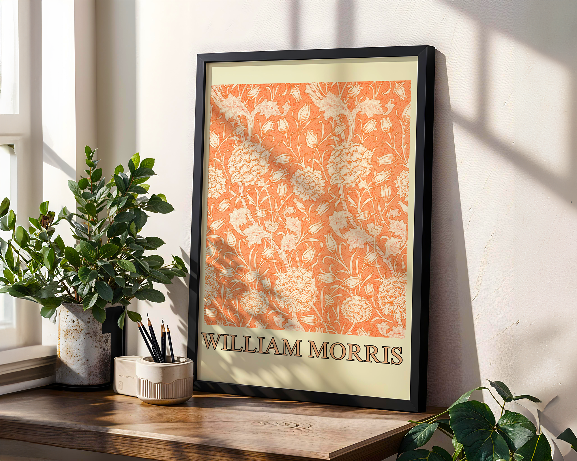 William Morris's Wild Tulip Famous Framed Pattern