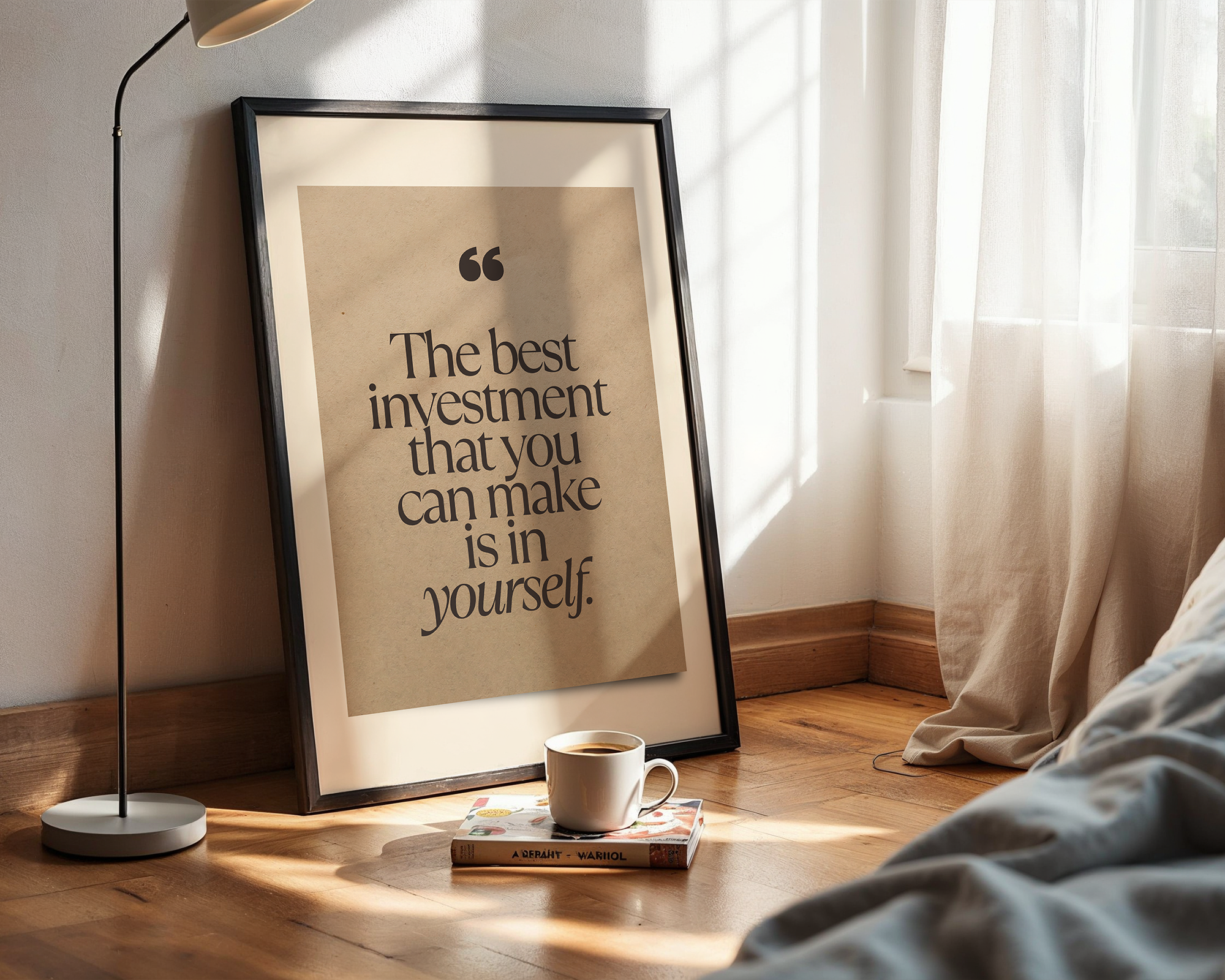 Invest in Yourself - Modern Framed Art