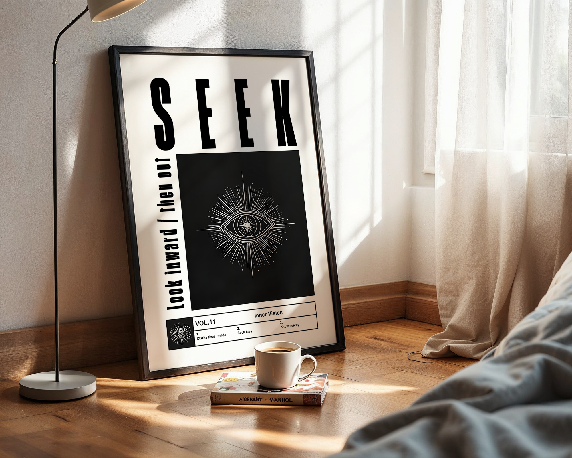 Inner Vision – Clean Aesthetic Framed Print - Wall Art Print for Home