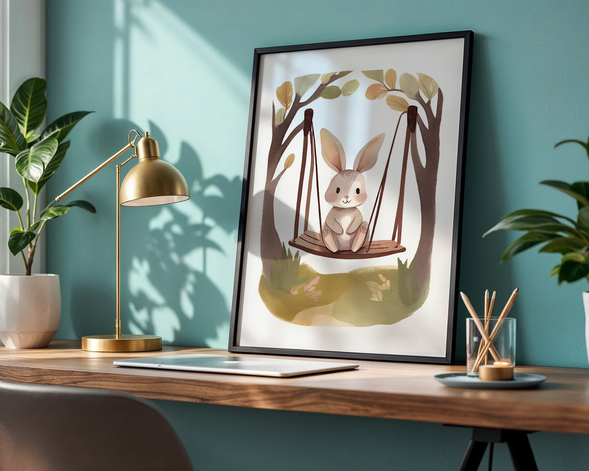 Baby Bunny - Framed Poster